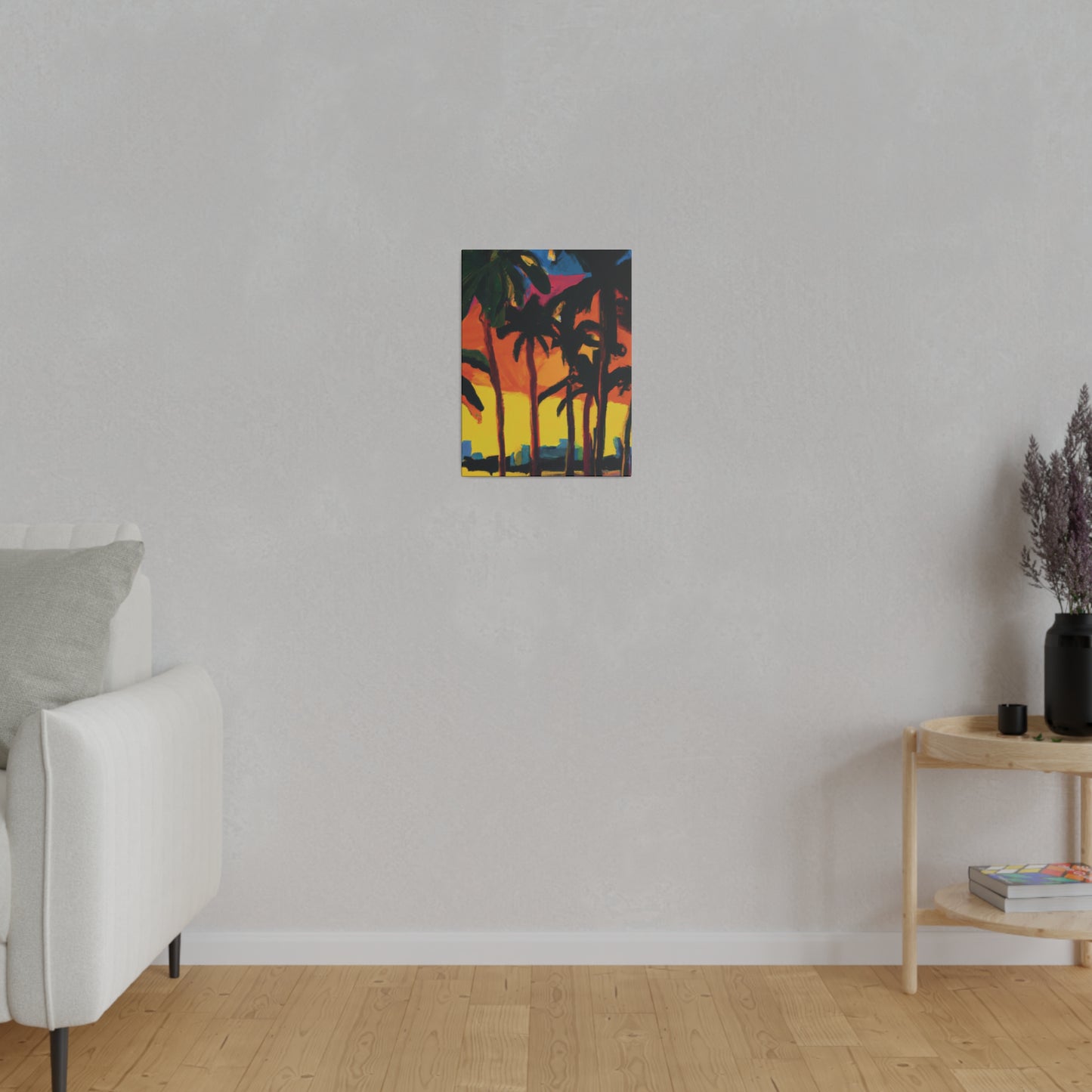 7398G - Miami Beach Sunset Painting Print | Miami | Beach | Sunset | Poster | Home Decor | Wall Art | Canvas