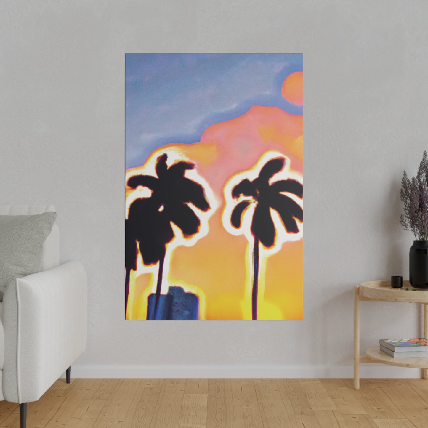 2766U - Miami Beach Sunset Painting Print | Miami | Beach | Sunset | Poster | Home Decor | Wall Art | Canvas