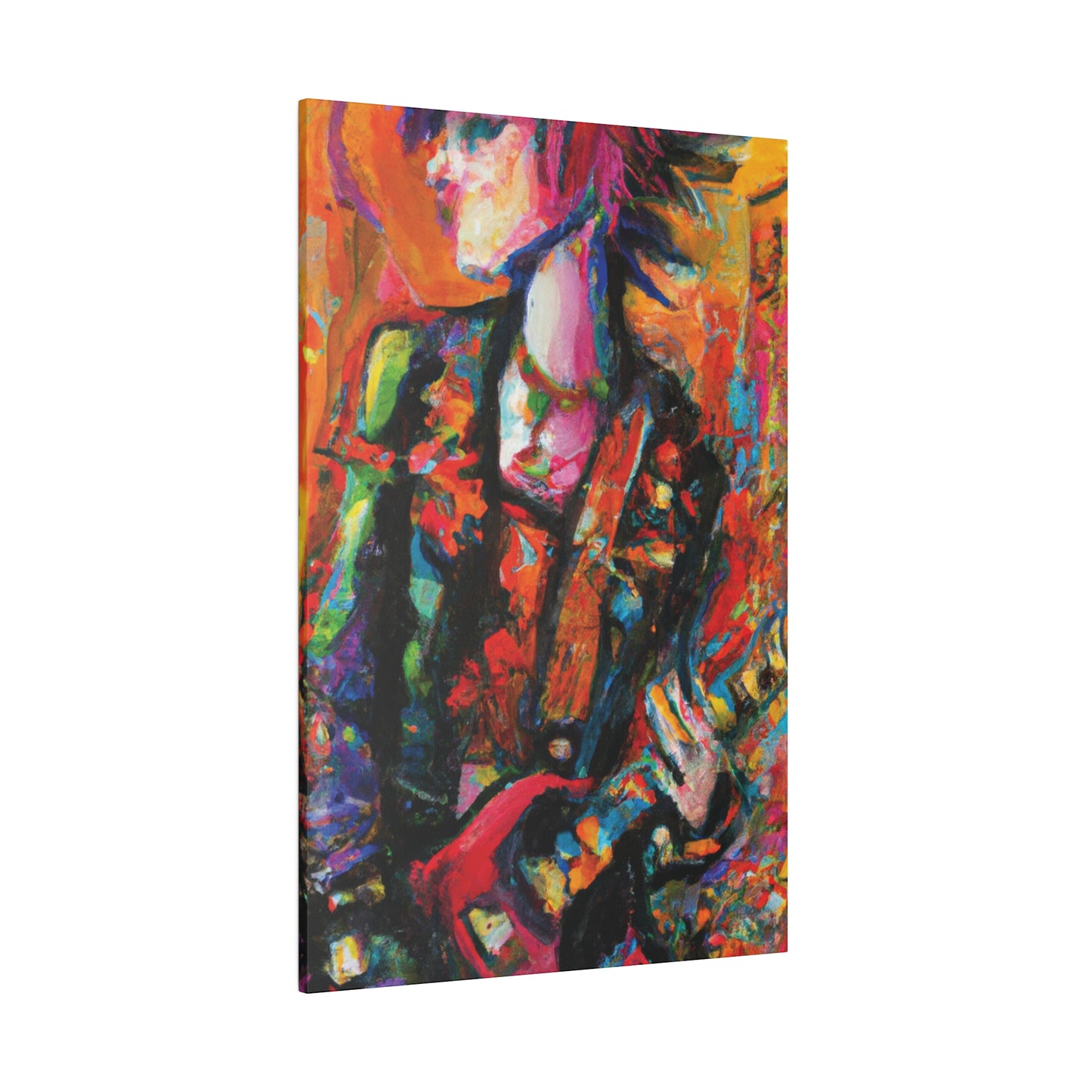 8245G - Rockstar Oil Painting Style Print | Poster | Home Decor | Wall Art | Music Art | Canvas