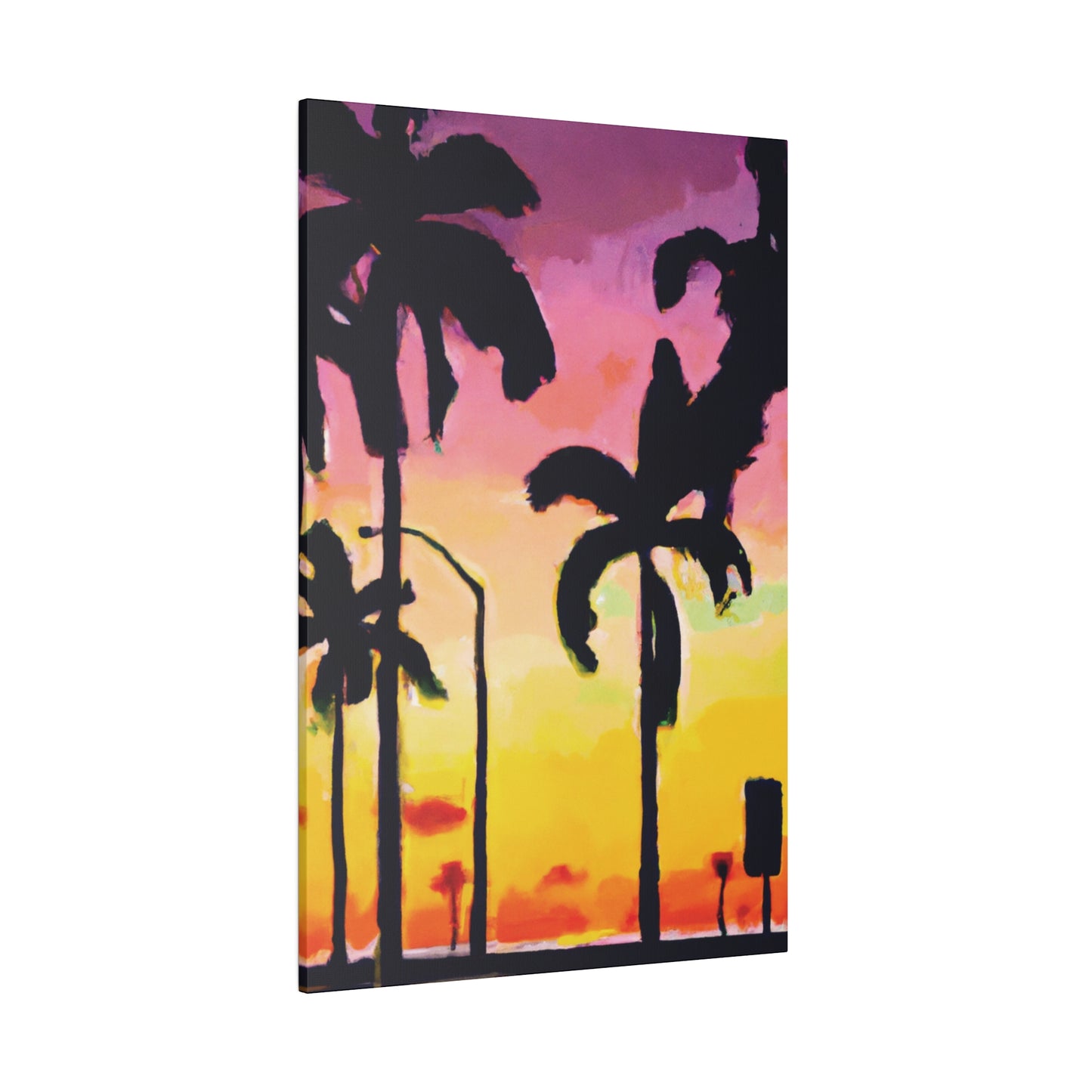 1792J - Miami Beach Sunset Painting Print | Miami | Beach | Sunset | Poster | Home Decor | Wall Art | Canvas