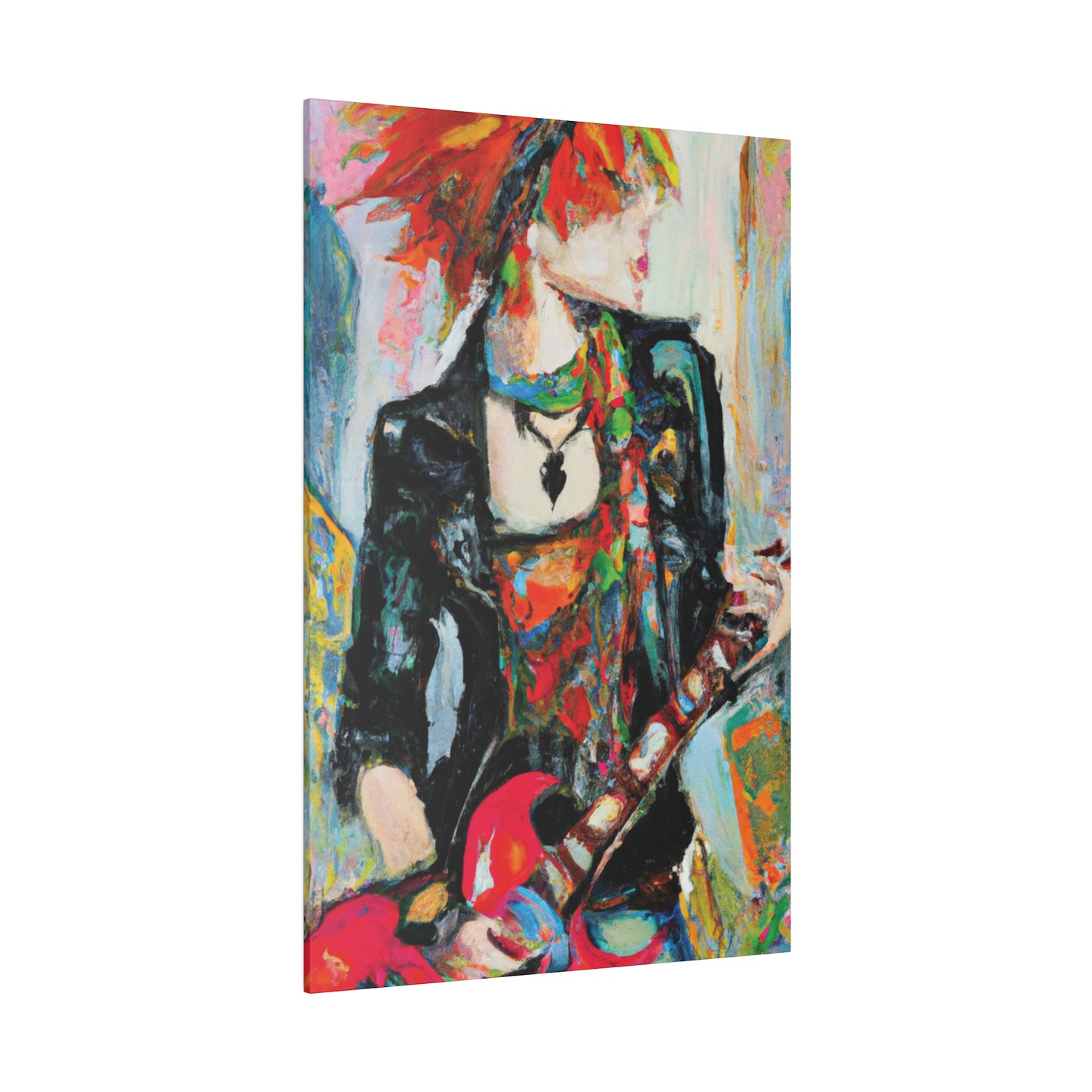 7482S - Rockstar Oil Painting Style Print | Poster | Home Decor | Wall Art | Music Art | Canvas