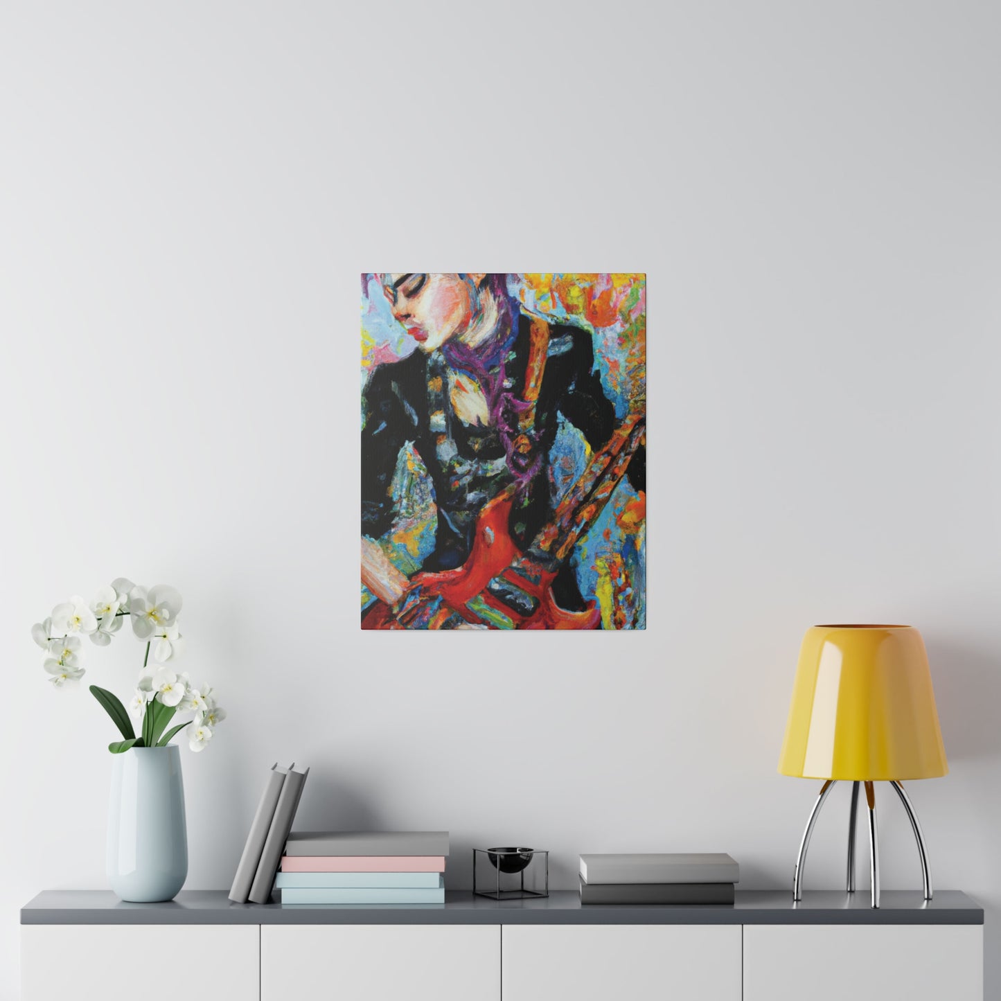 7123G - Rockstar Oil Painting Style Print | Poster | Home Decor | Wall Art | Music Art | Canvas