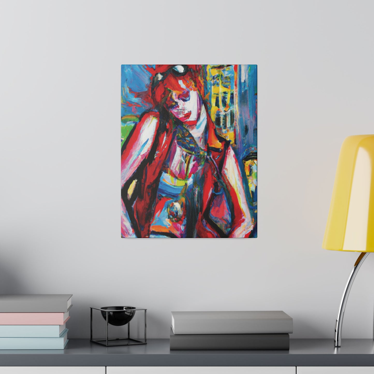 8456P - Rockstar Oil Painting Style Print | Poster | Home Decor | Wall Art | Music Art | Canvas