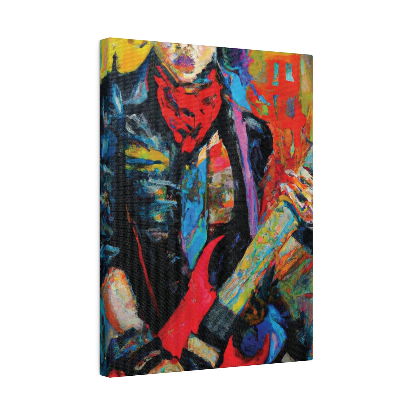 8732A - Rockstar Oil Painting Style Print | Poster | Home Decor | Wall Art | Music Art | Canvas