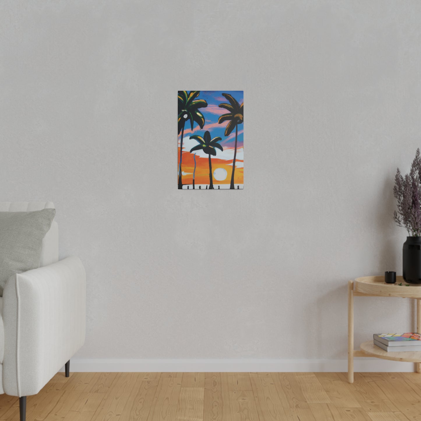 7745G - Miami Beach Sunset Painting Print | Miami | Beach | Sunset | Poster | Home Decor | Wall Art | Canvas