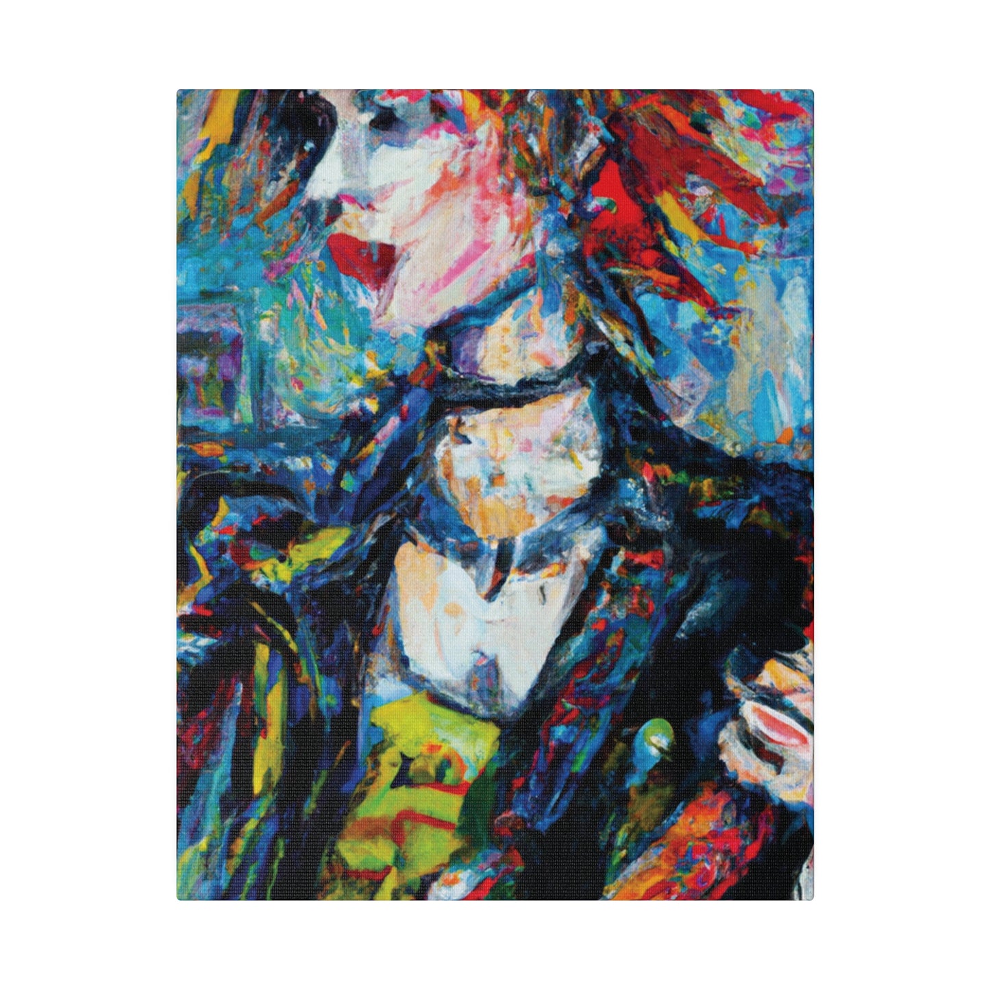 5997K - Rockstar Oil Painting Style Print | Poster | Home Decor | Wall Art | Music Art | Canvas