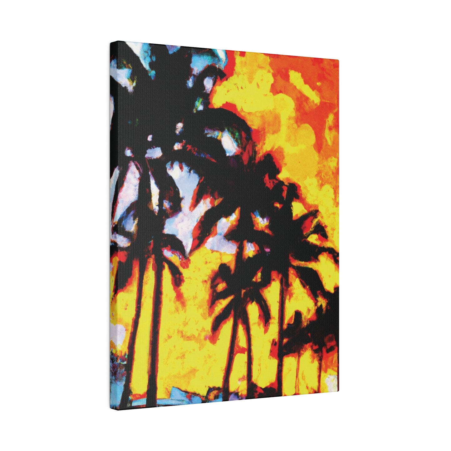 7248Q - Miami Beach Sunset Painting Print | Miami | Beach | Sunset | Poster | Home Decor | Wall Art | Canvas