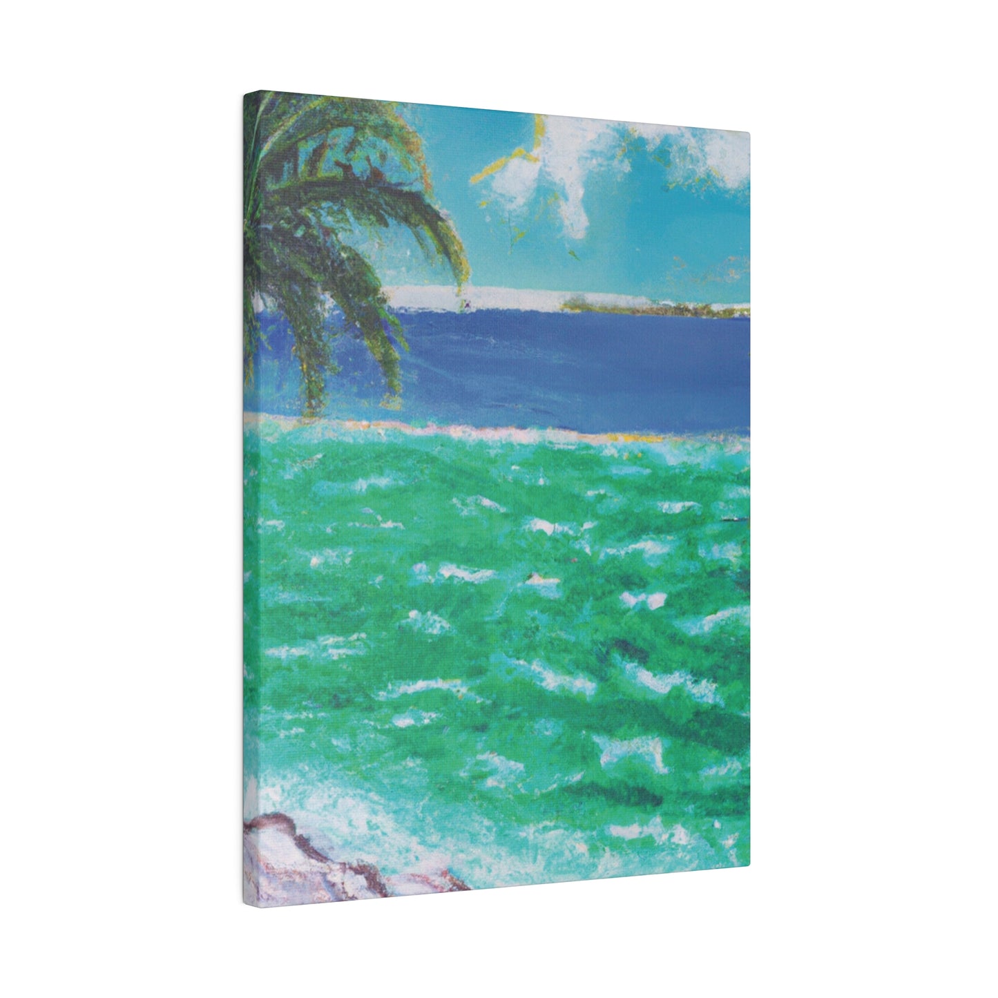 8274K - Bahamas Ocean Painting Print | Bahamas | Ocean | Beach | Poster | Home Decor | Wall Art | Canvas