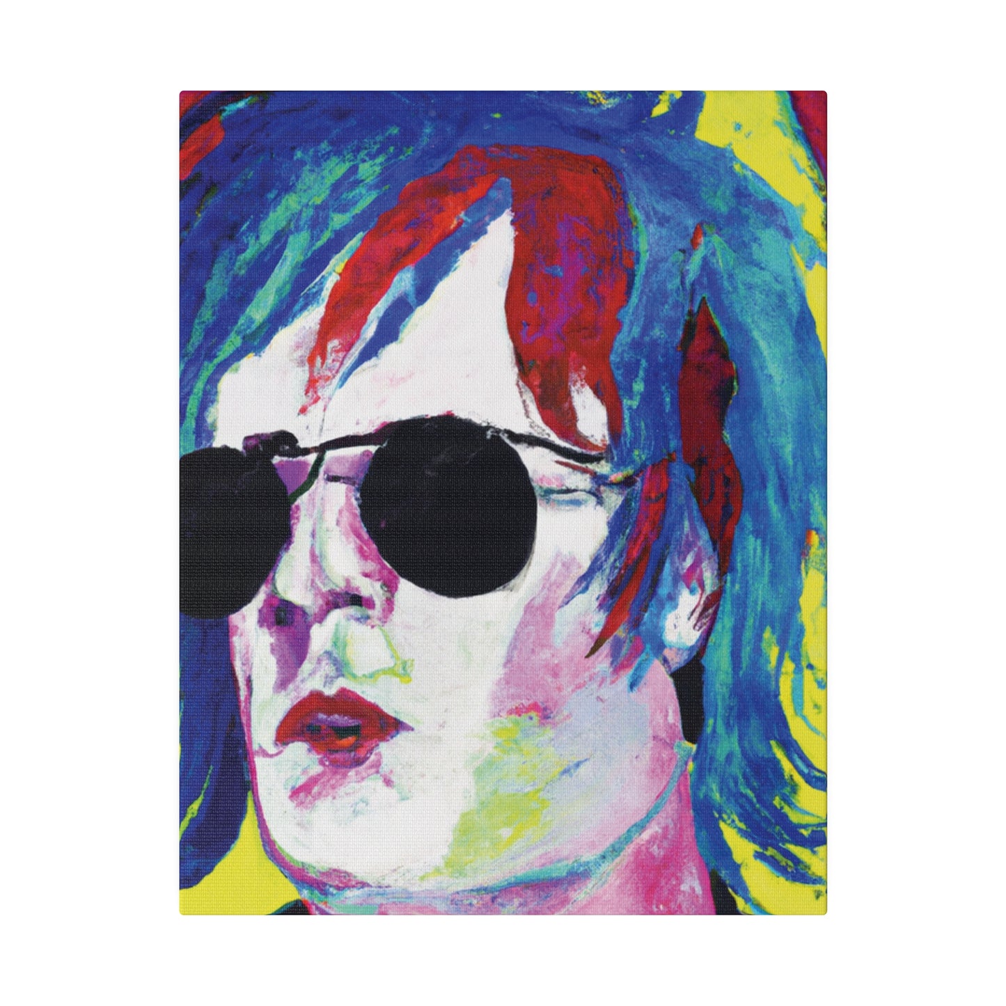 7634A - Rockstar Painting Print | Face | Abstract | Poster | Home Decor | Wall Art | Music Art | Canvas