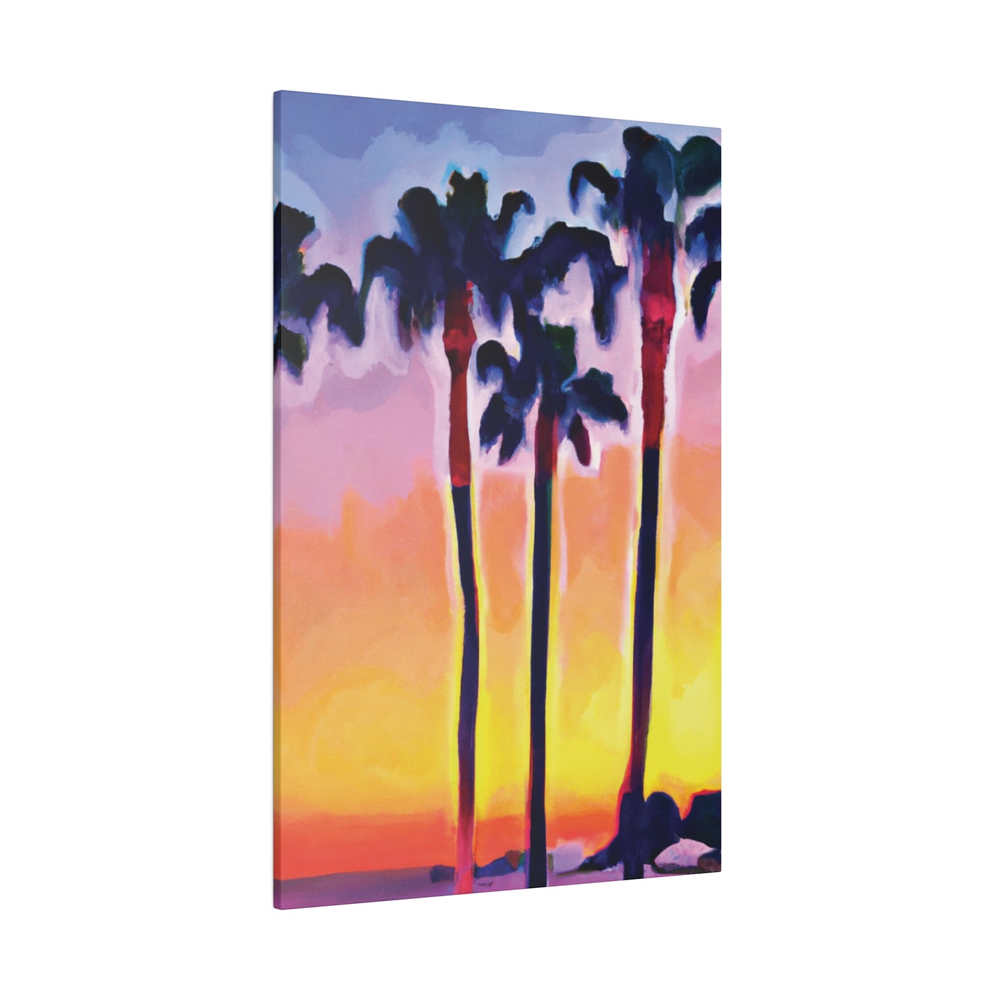 7116C - Miami Beach Sunset Painting Print | Miami | Beach | Sunset | Poster | Home Decor | Wall Art | Canvas