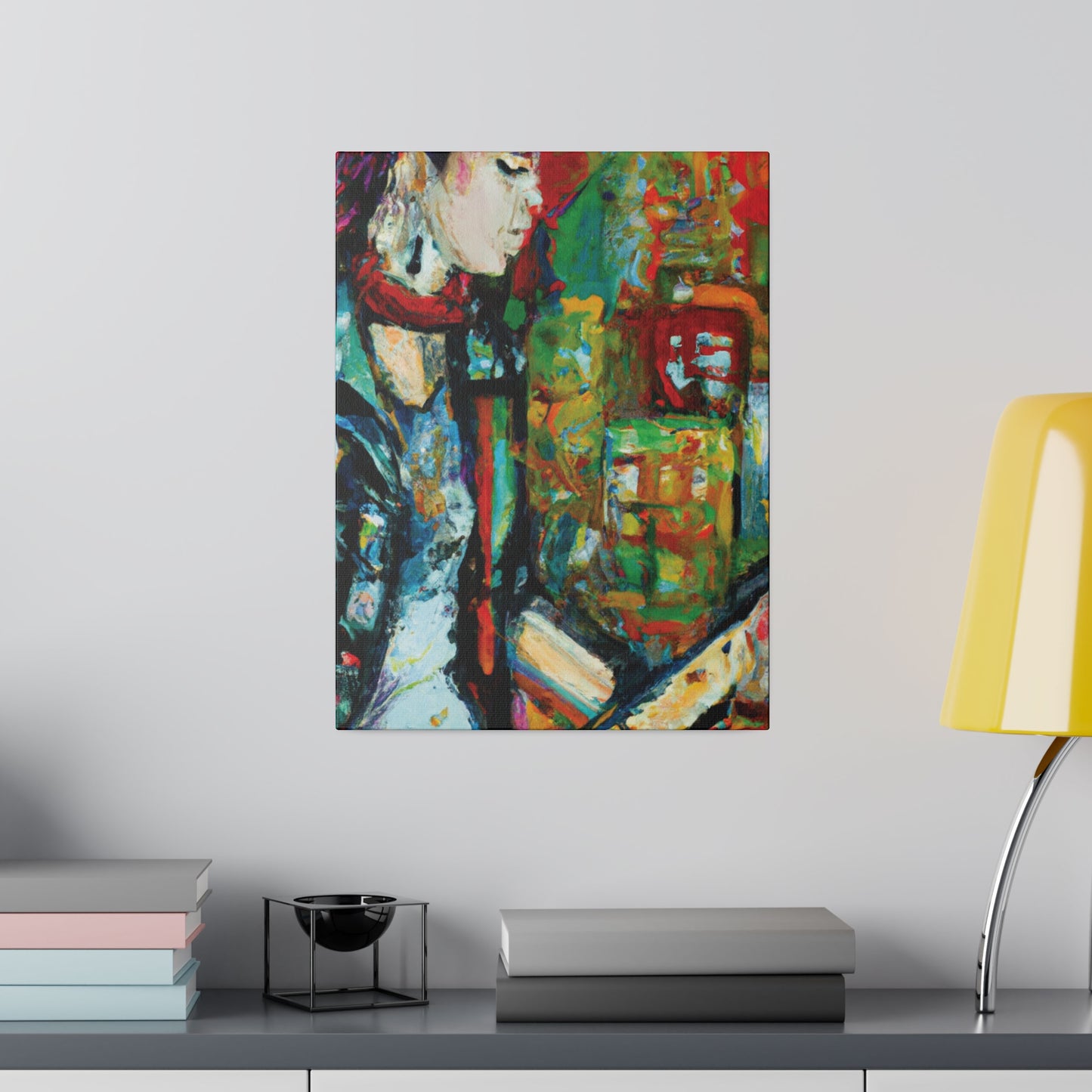 7134Y - Rockstar Oil Painting Style Print | Poster | Home Decor | Wall Art | Music Art | Canvas