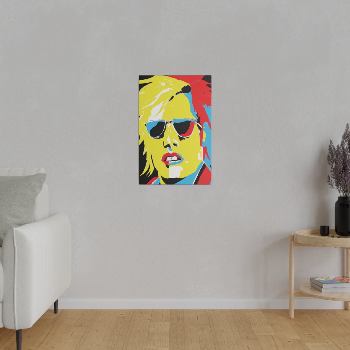 7436R - Rockstar Painting Print | Face | Abstract | Poster | Home Decor | Wall Art | Music Art | Canvas