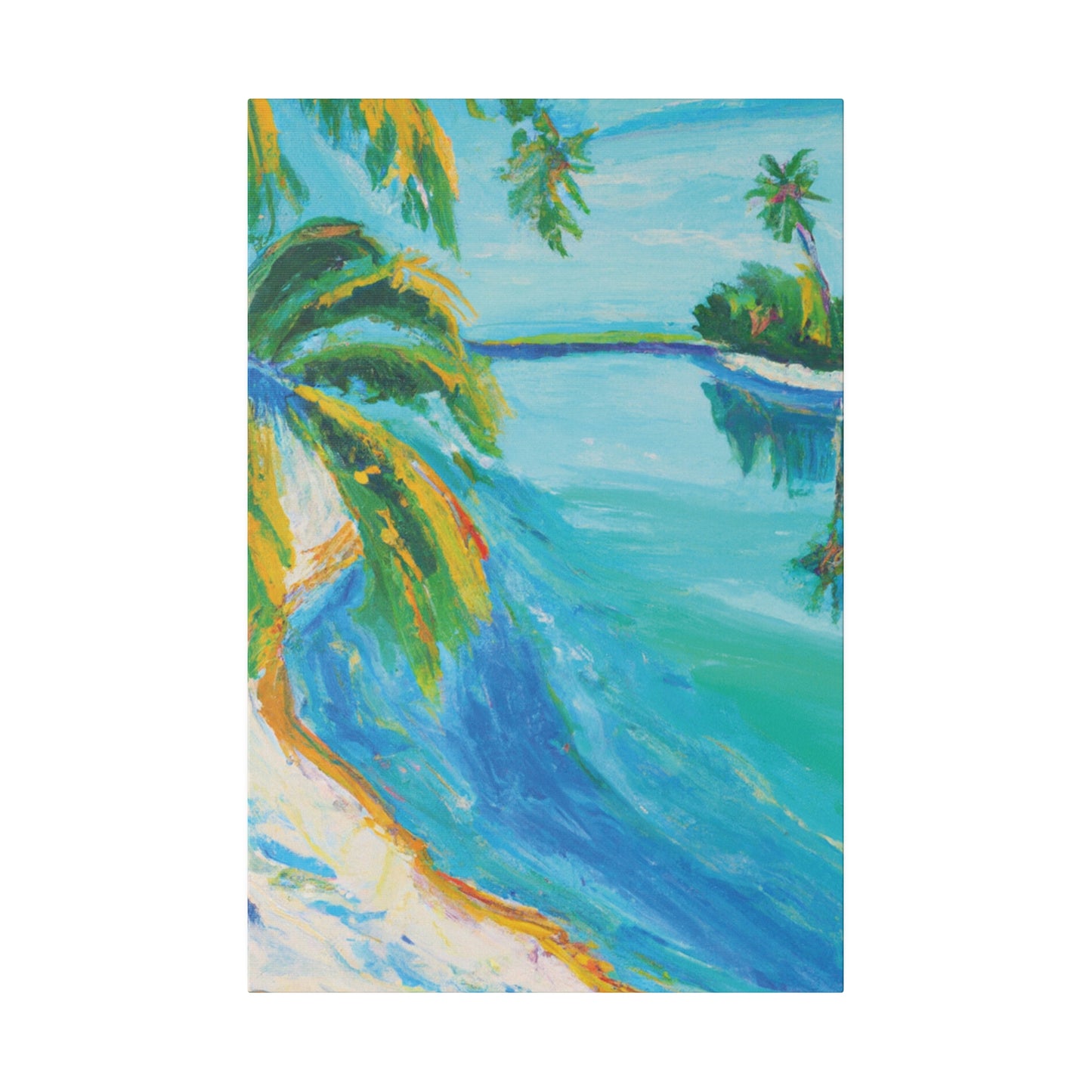 5339K - Bahamas Ocean Painting Print | Bahamas | Ocean | Beach | Poster | Home Decor | Wall Art | Canvas