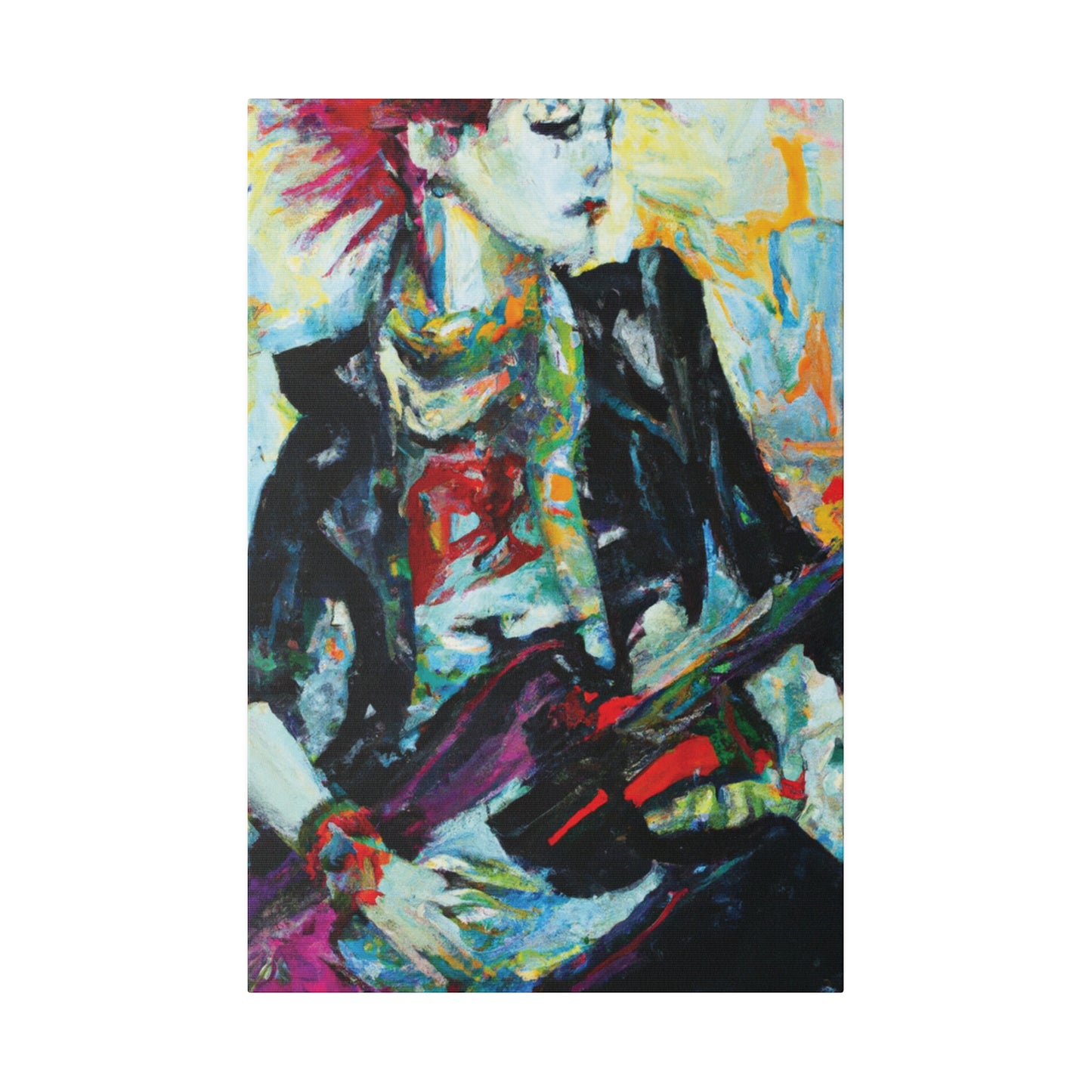 8915H - Rockstar Oil Painting Style Print | Poster | Home Decor | Wall Art | Music Art | Canvas