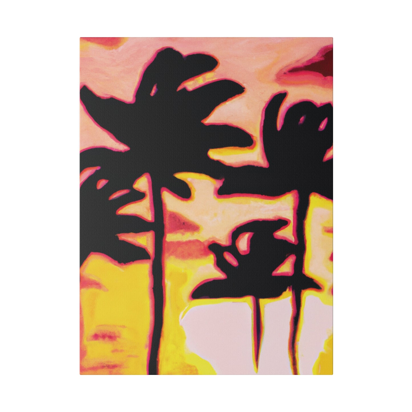 9329P - Miami Beach Sunset Painting Print | Miami | Beach | Sunset | Poster | Home Decor | Wall Art | Canvas
