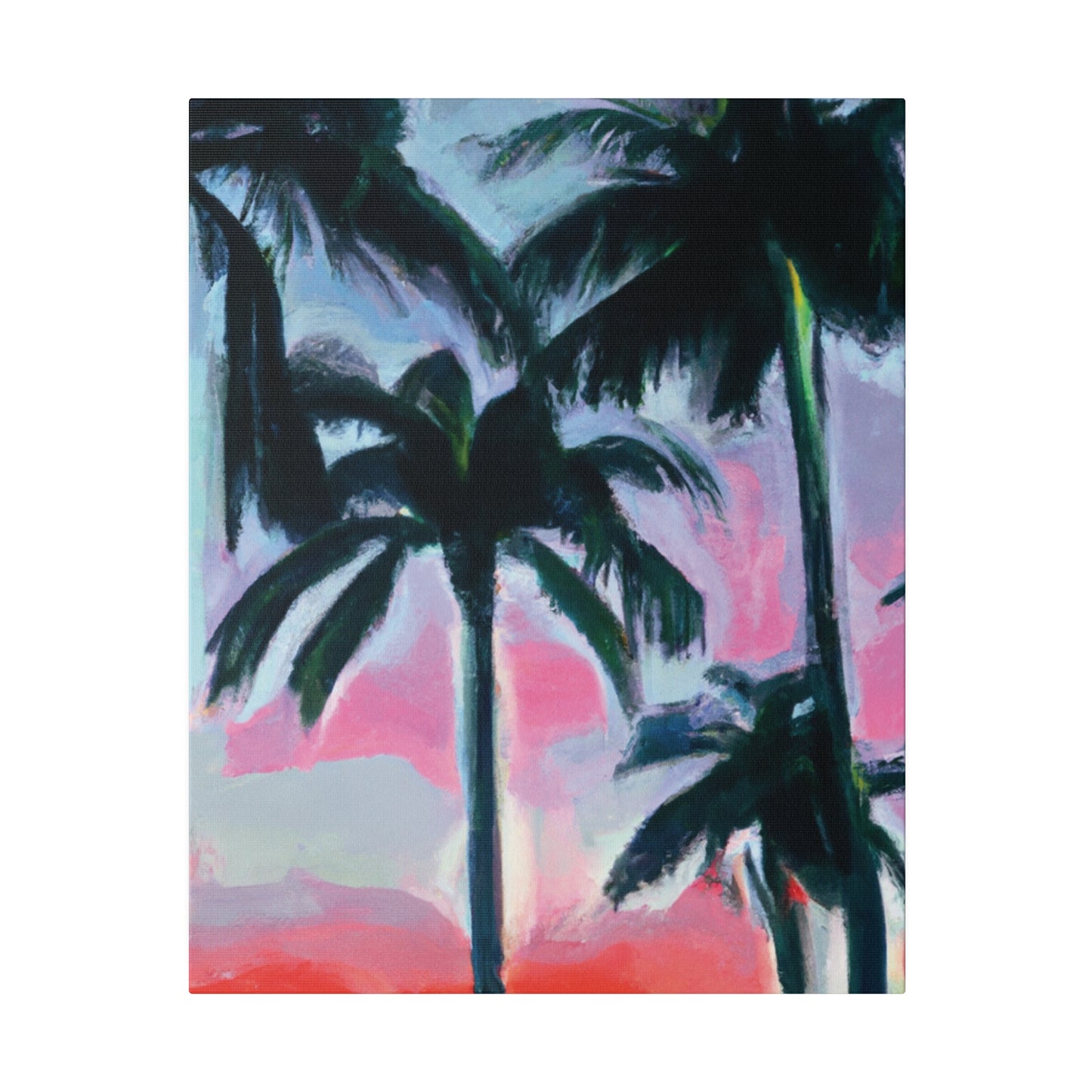 7629F - Miami Beach Sunset Painting Print | Miami | Beach | Sunset | Poster | Home Decor | Wall Art | Canvas