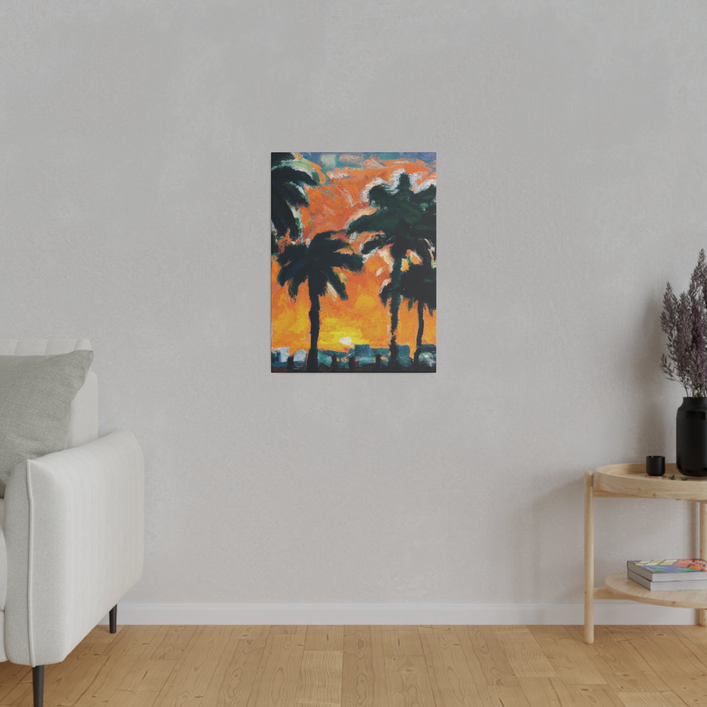 9571T - Miami Beach Sunset Painting Print | Miami | Beach | Sunset | Poster | Home Decor | Wall Art | Canvas