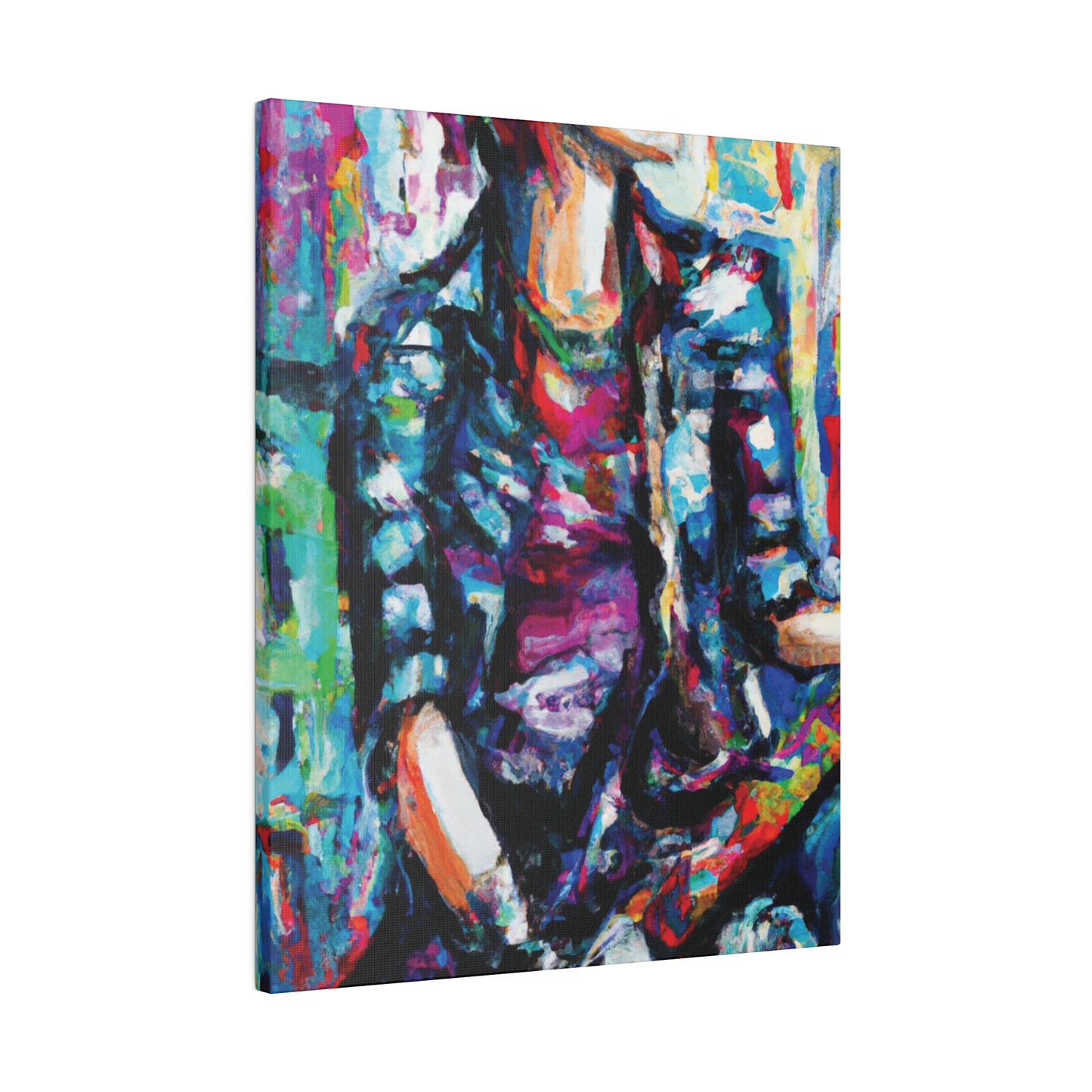 5033P - Rockstar Oil Painting Style Print | Poster | Home Decor | Wall Art | Music Art | Canvas