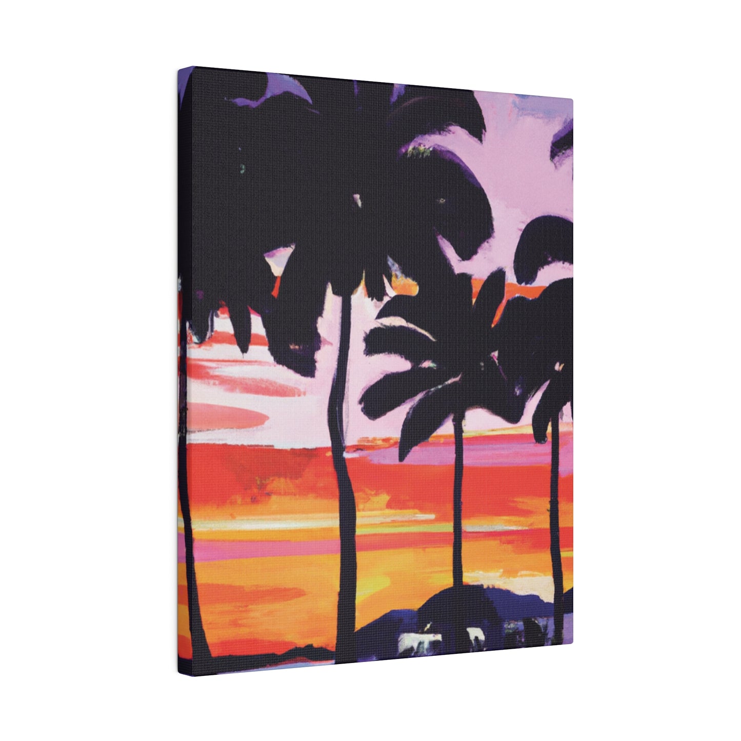 2948T - Miami Beach Sunset Painting Print | Miami | Beach | Sunset | Poster | Home Decor | Wall Art | Canvas