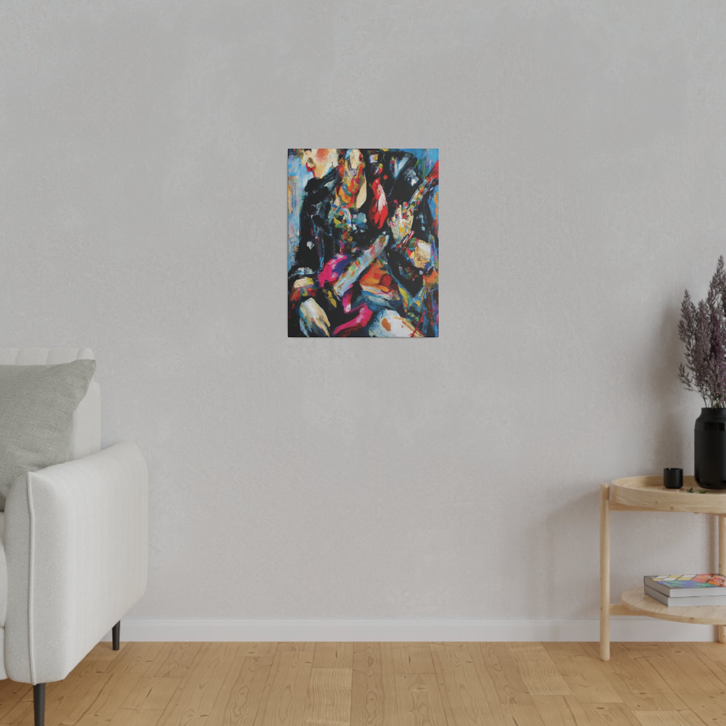 7248A - Rockstar Oil Painting Style Print | Poster | Home Decor | Wall Art | Music Art | Canvas