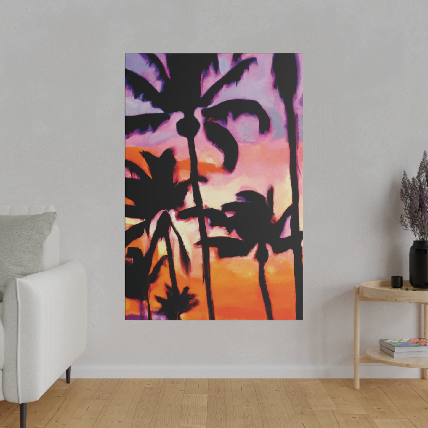 2090A - Miami Beach Sunset Painting Print | Miami | Beach | Sunset | Poster | Home Decor | Wall Art | Canvas