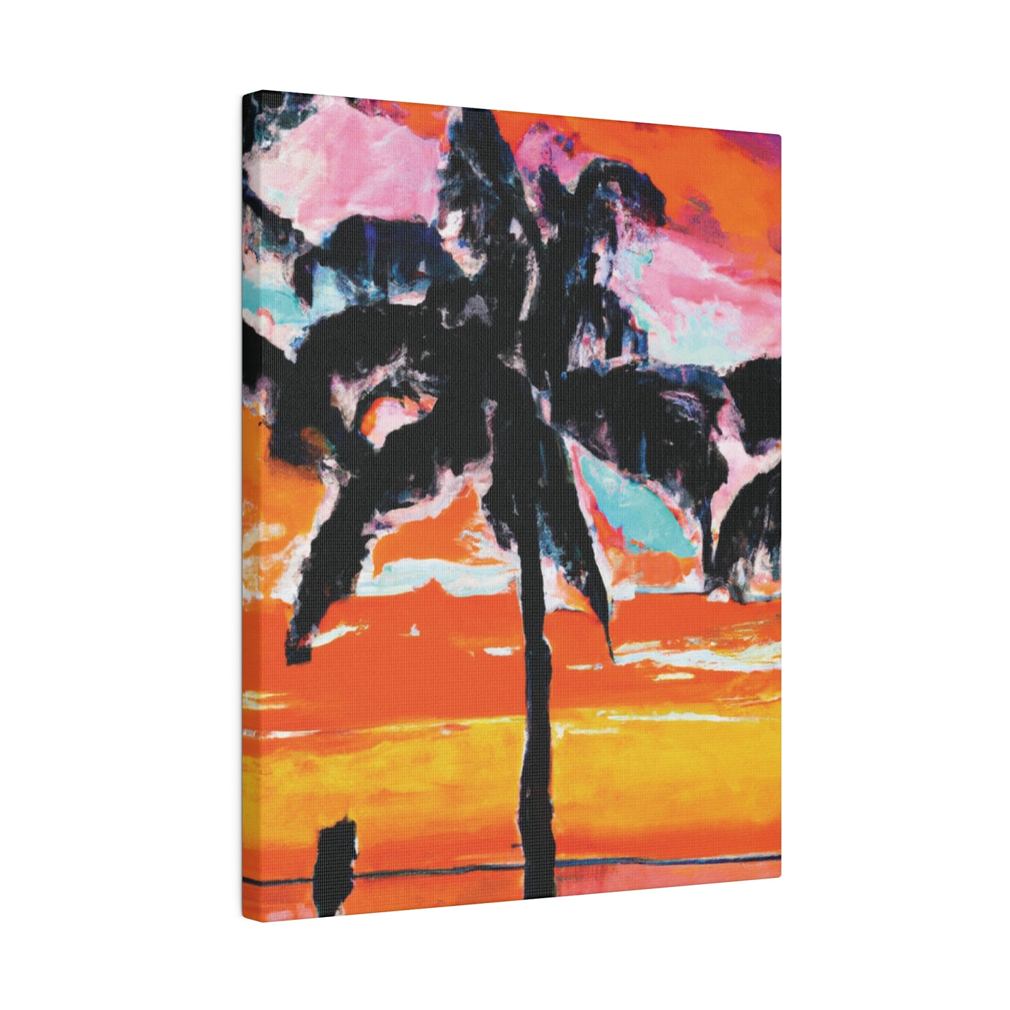 8371S - Miami Beach Sunset Painting Print | Miami | Beach | Sunset | Poster | Home Decor | Wall Art | Canvas