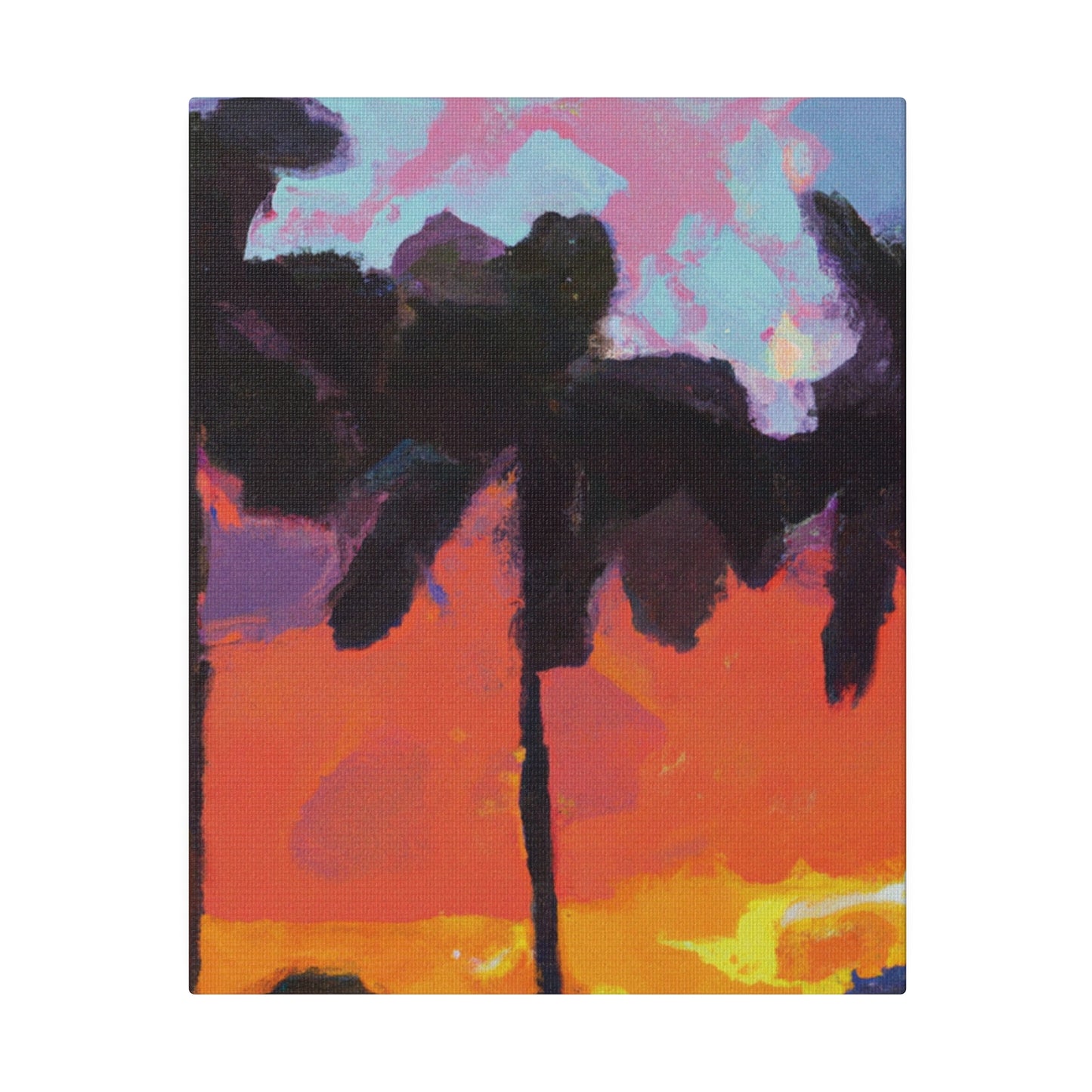 9276D - Miami Beach Sunset Painting Print | Miami | Beach | Sunset | Poster | Home Decor | Wall Art | Canvas