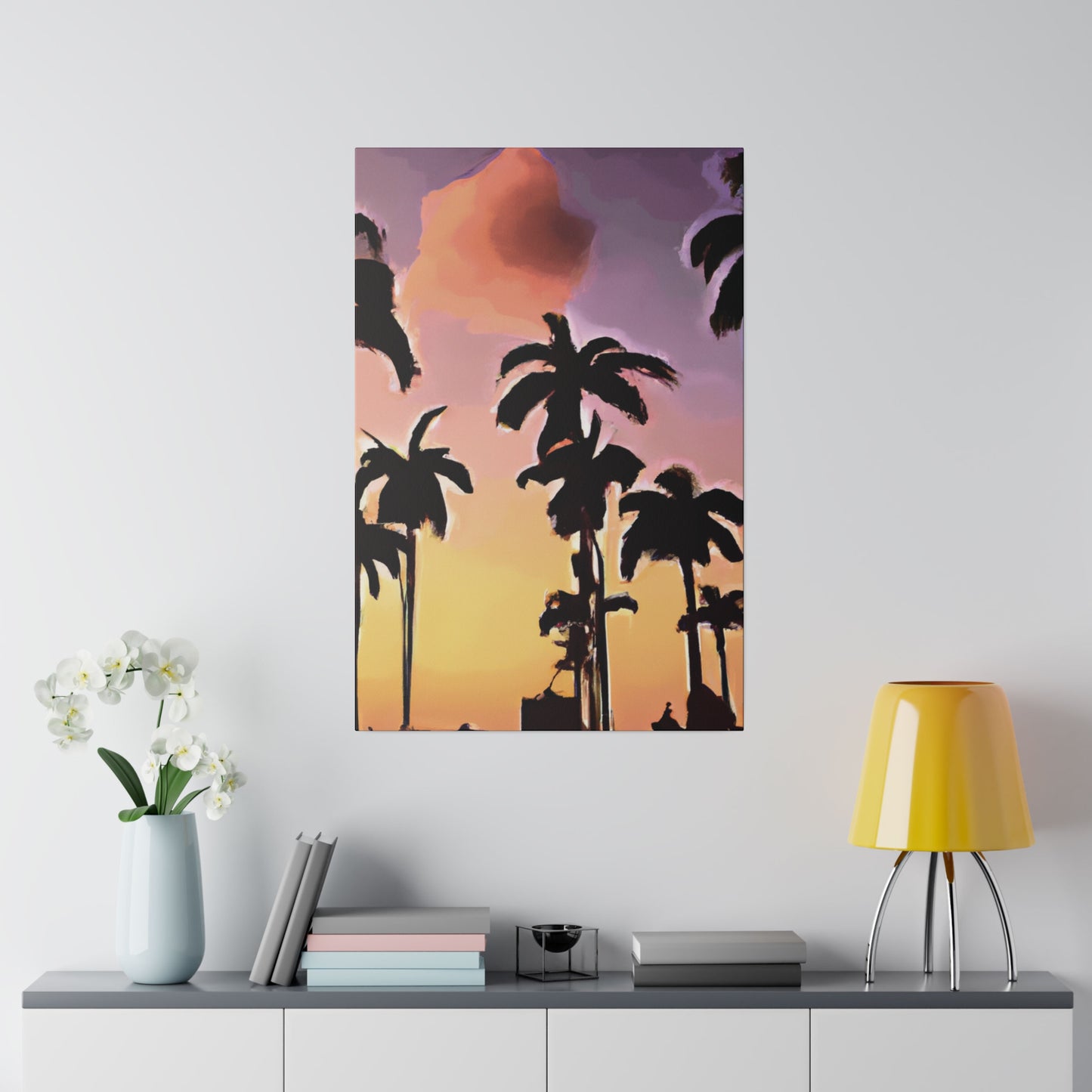 7792Z - Miami Beach Sunset Painting Print | Miami | Beach | Sunset | Poster | Home Decor | Wall Art | Canvas