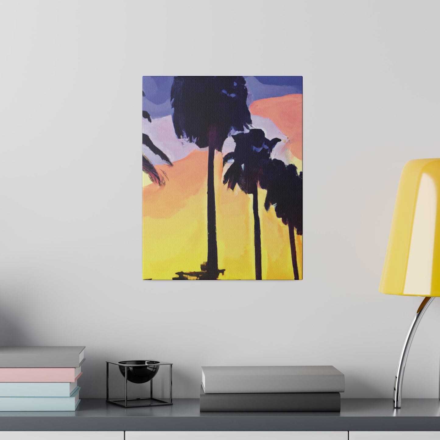 8023Y - Miami Beach Sunset Painting Print | Miami | Beach | Sunset | Poster | Home Decor | Wall Art | Canvas