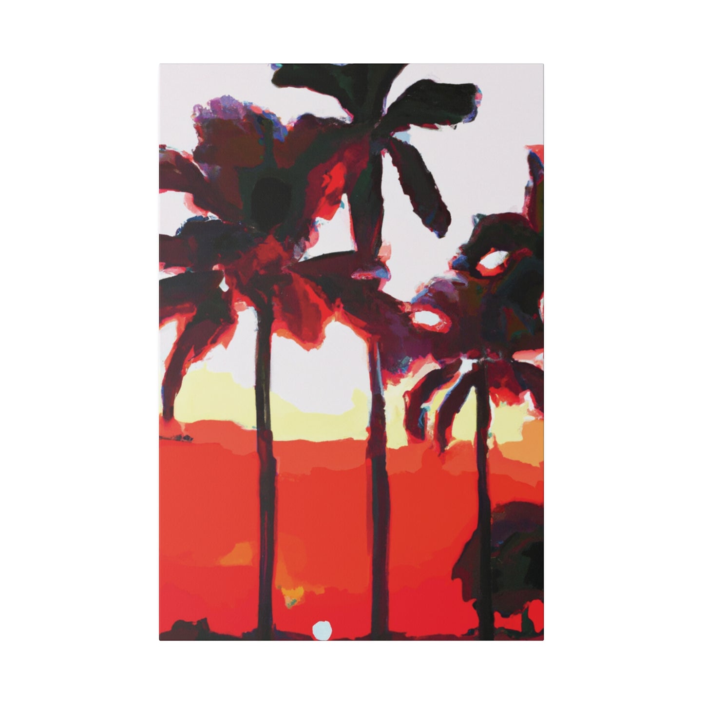 6831K - Miami Beach Sunset Painting Print | Miami | Beach | Sunset | Poster | Home Decor | Wall Art | Canvas