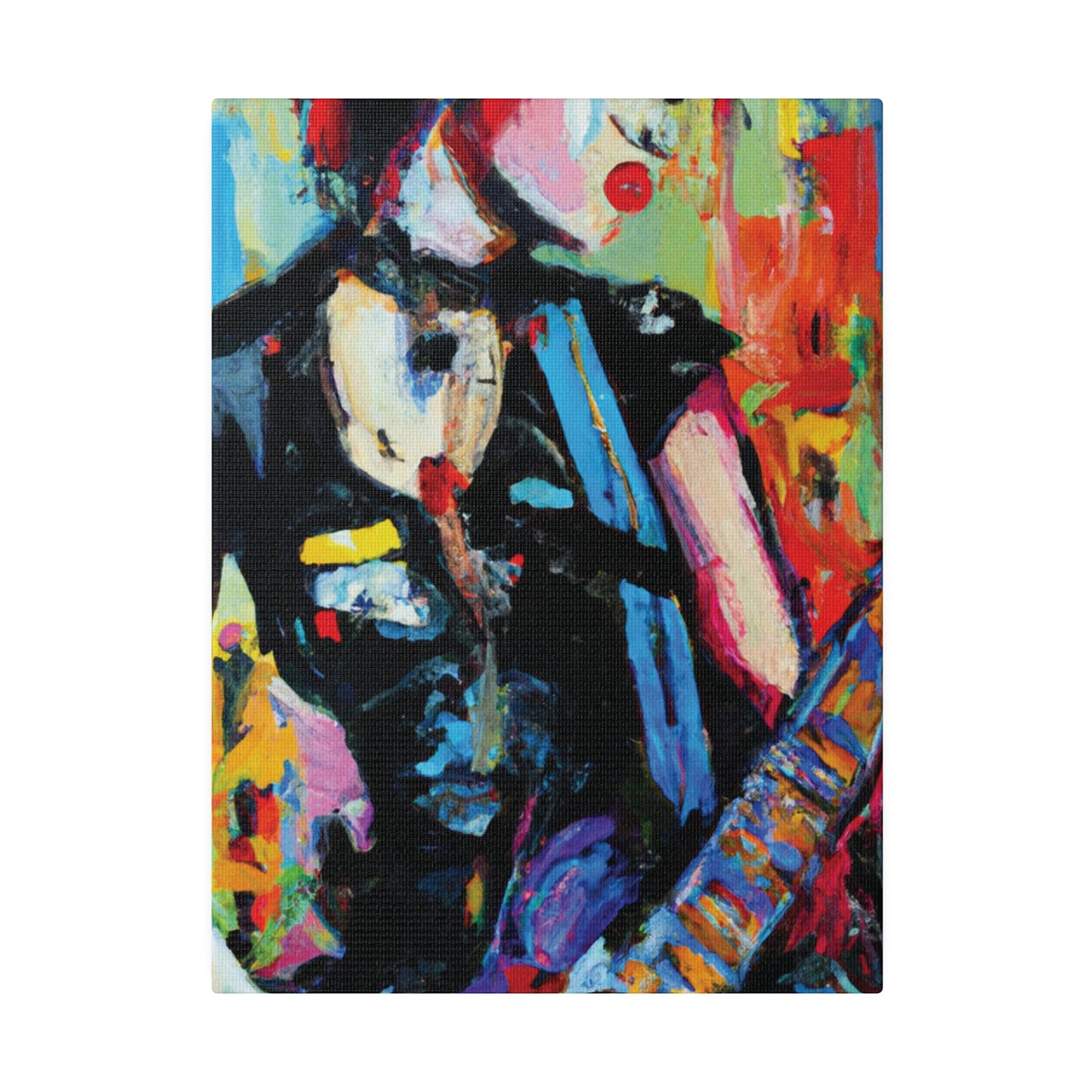 703H - Rockstar Oil Painting Style Print | Poster | Home Decor | Wall Art | Music Art | Canvas