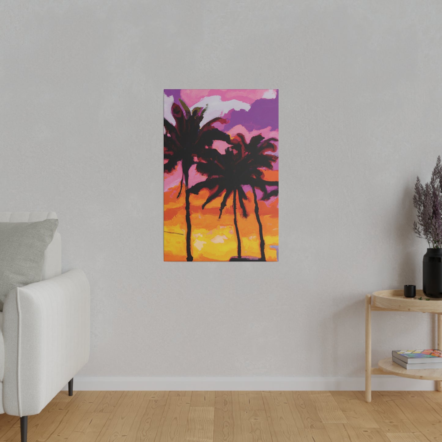 8367T - Miami Beach Sunset Painting Print | Miami | Beach | Sunset | Poster | Home Decor | Wall Art | Canvas