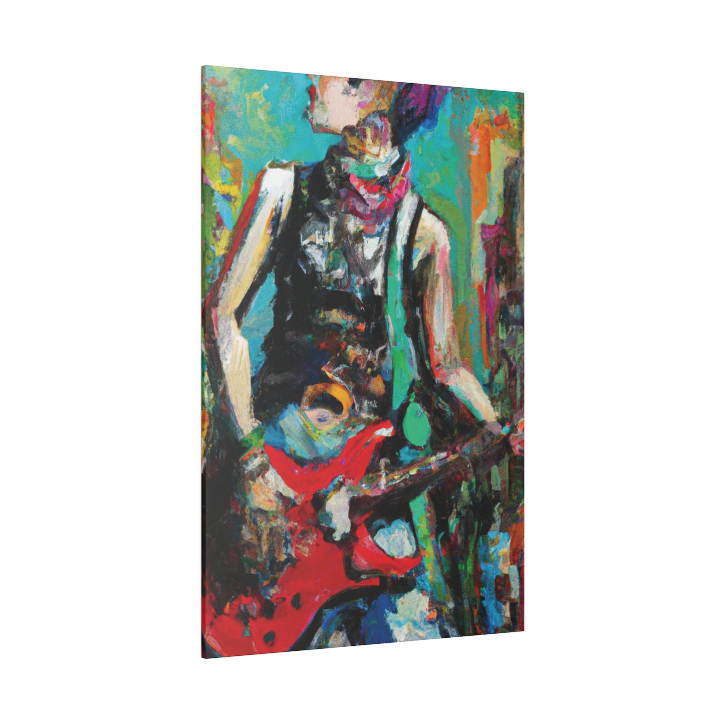 9287Z - Rockstar Oil Painting Style Print | Poster | Home Decor | Wall Art | Music Art | Canvas