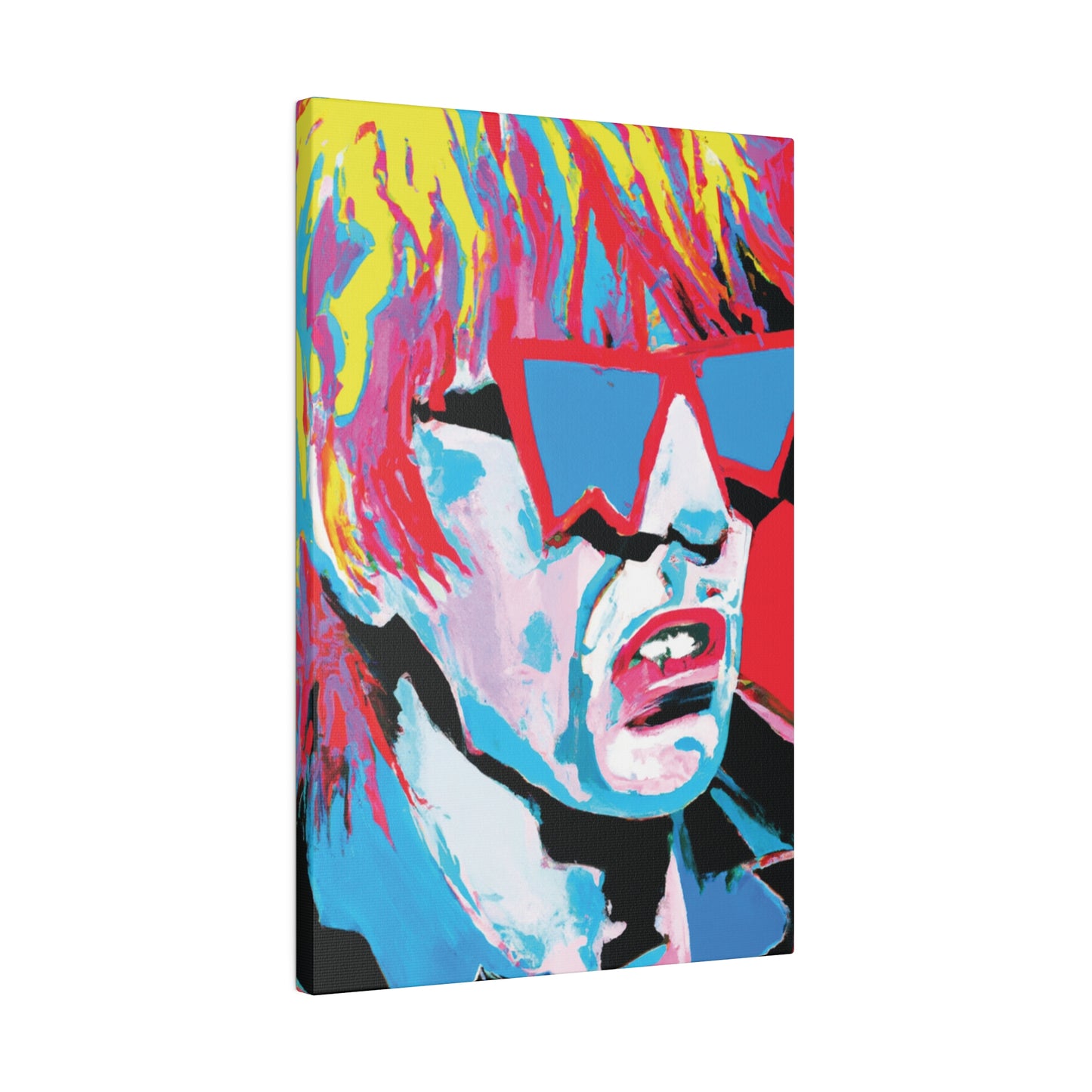 8517X - Rockstar Painting Print | Face | Abstract | Poster | Home Decor | Wall Art | Music Art | Canvas