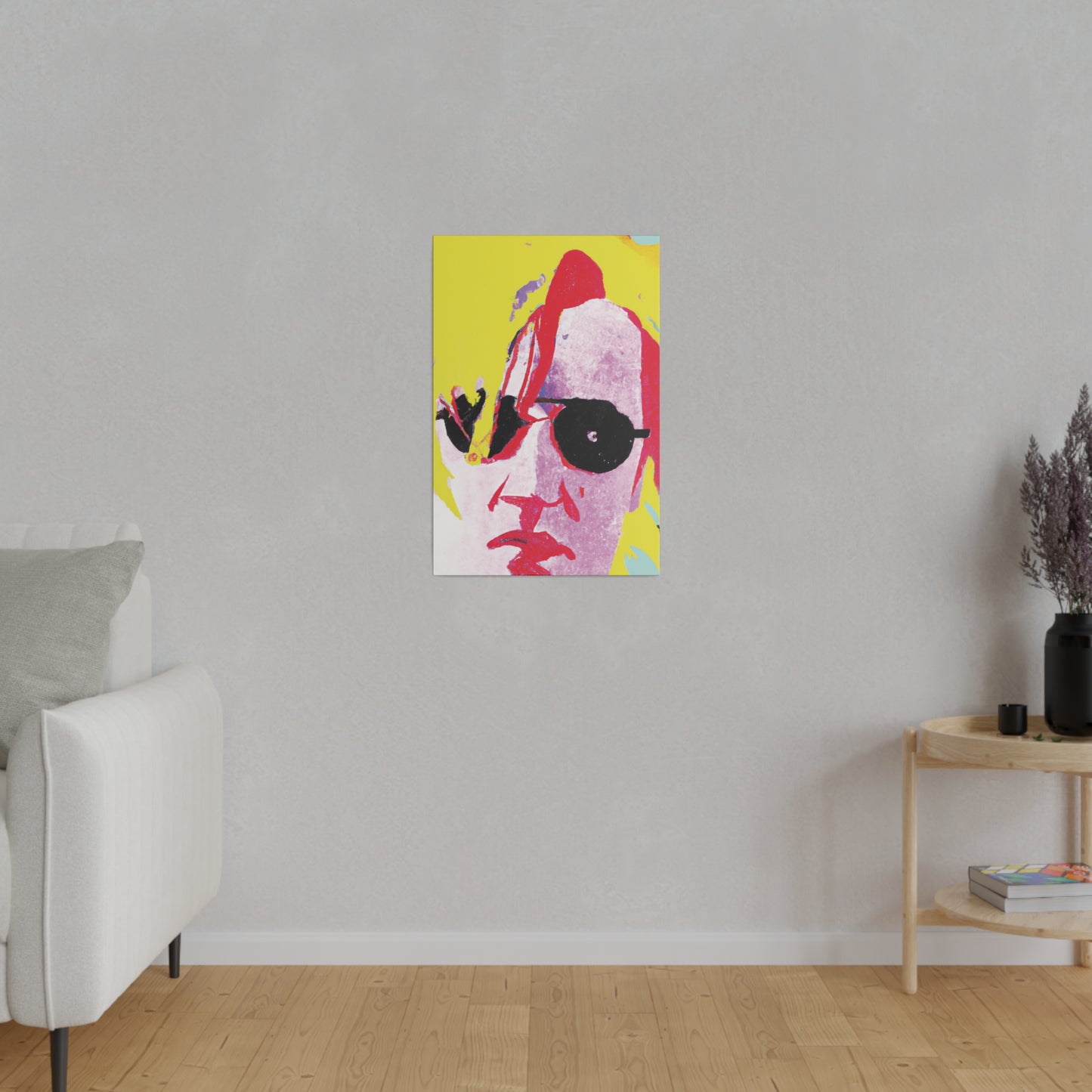 5921U - Rockstar Painting Print | Face | Abstract | Poster | Home Decor | Wall Art | Music Art | Canvas