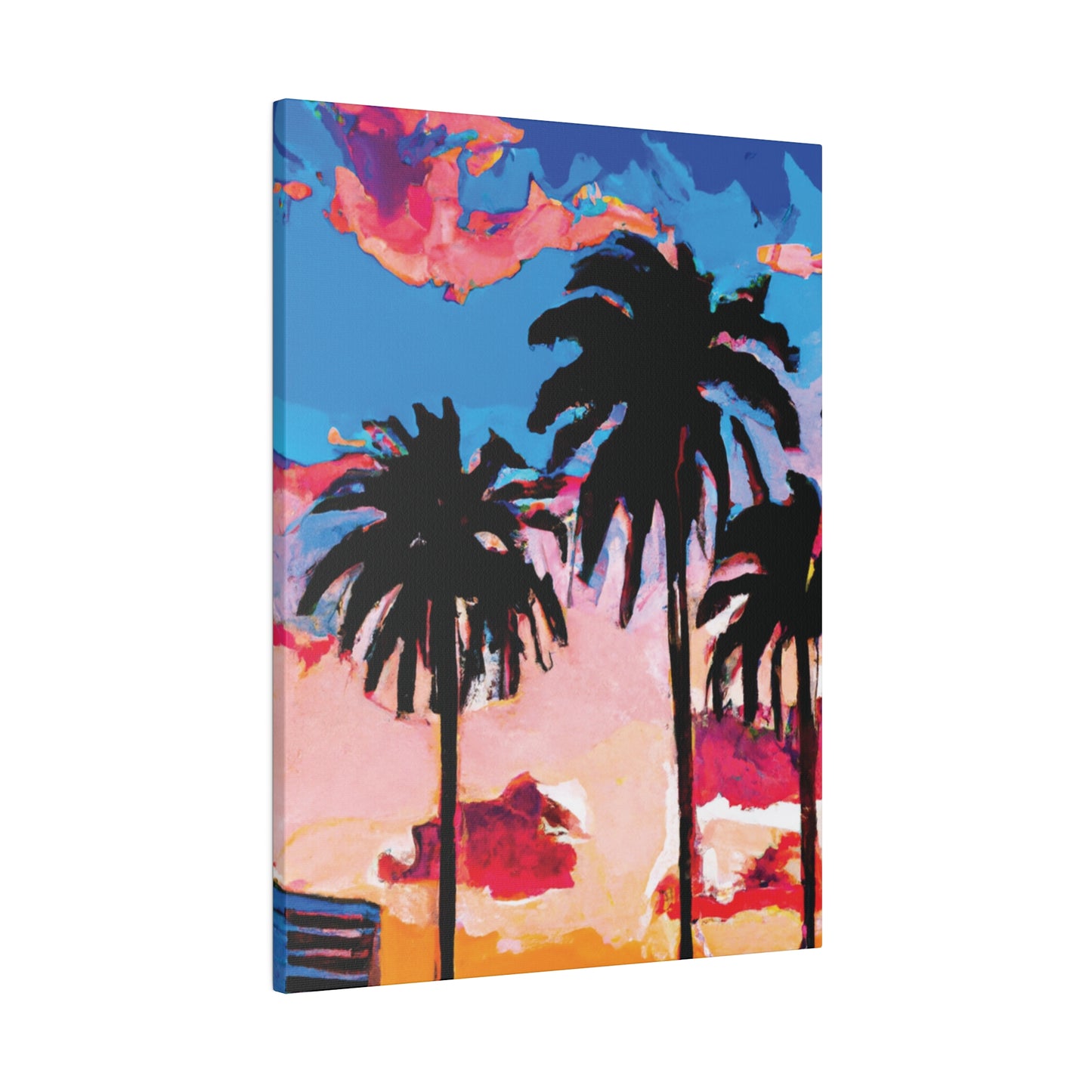 4347Z - Miami Beach Sunset Painting Print | Miami | Beach | Sunset | Poster | Home Decor | Wall Art | Canvas