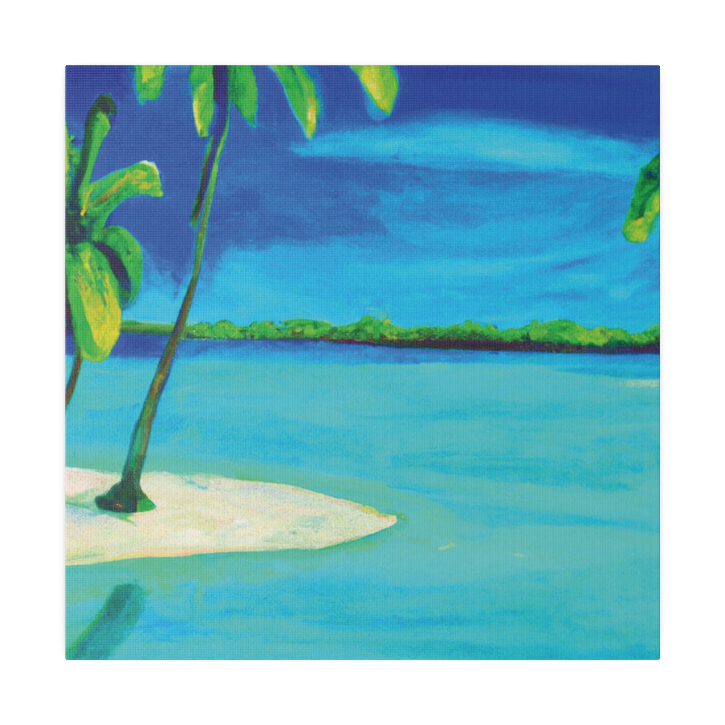 7352P - Bahamas Ocean Painting Print | Bahamas | Ocean | Beach | Poster | Home Decor | Wall Art | Canvas