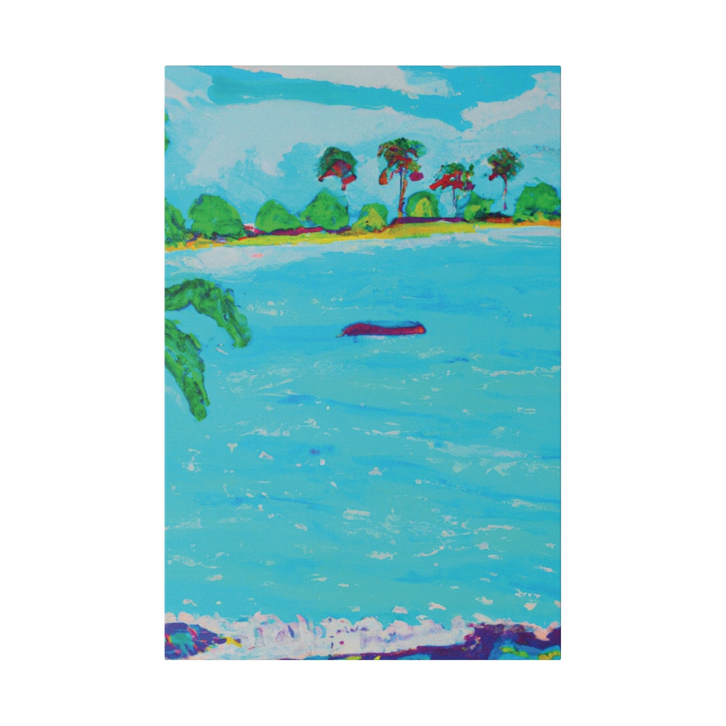 7481H - Bahamas Ocean Painting Print | Bahamas | Ocean | Beach | Poster | Home Decor | Wall Art | Canvas