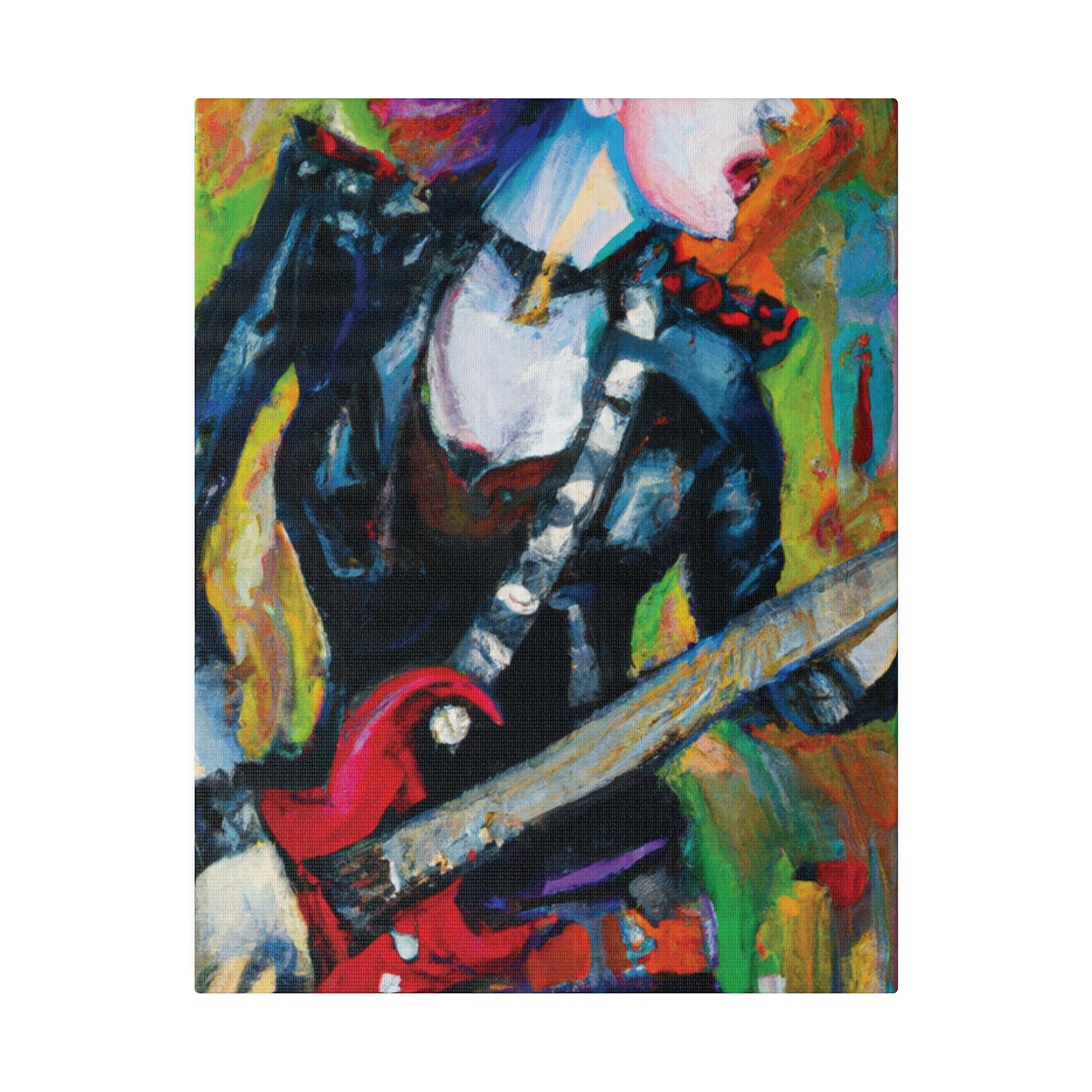 3315A - Rockstar Oil Painting Style Print | Poster | Home Decor | Wall Art | Music Art | Canvas