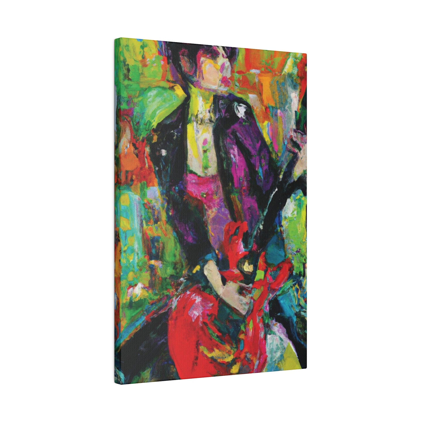 323O - Rockstar Oil Painting Style Print | Poster | Home Decor | Wall Art | Music Art | Canvas