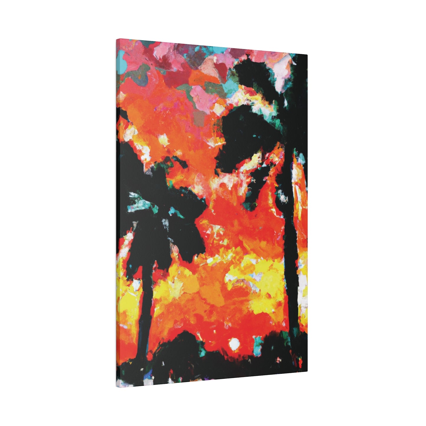 8653O - Miami Beach Sunset Painting Print | Miami | Beach | Sunset | Poster | Home Decor | Wall Art | Canvas
