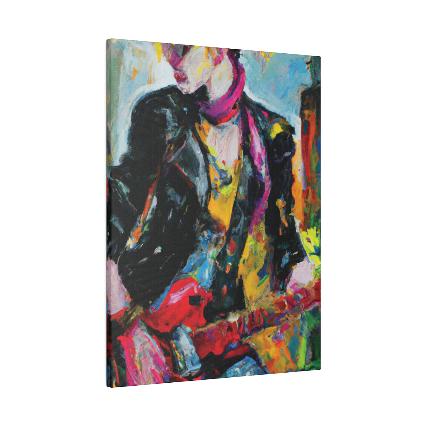 8178F - Rockstar Oil Painting Style Print | Poster | Home Decor | Wall Art | Music Art | Canvas