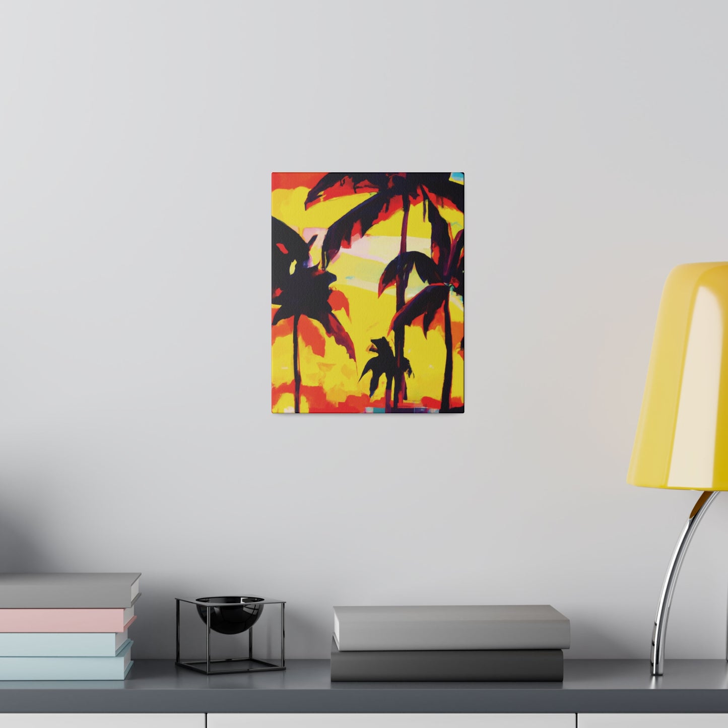 7643G - Miami Beach Sunset Painting Print | Miami | Beach | Sunset | Poster | Home Decor | Wall Art | Canvas