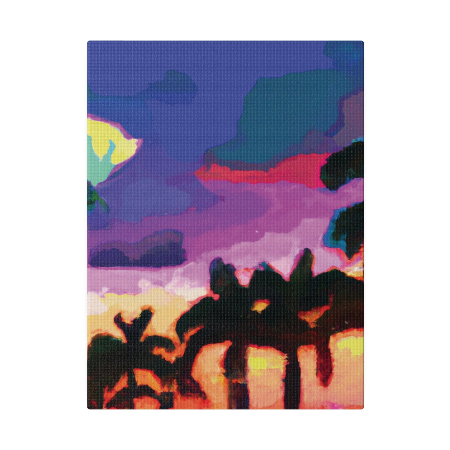 2520H - Miami Beach Sunset Painting Print | Miami | Beach | Sunset | Poster | Home Decor | Wall Art | Canvas