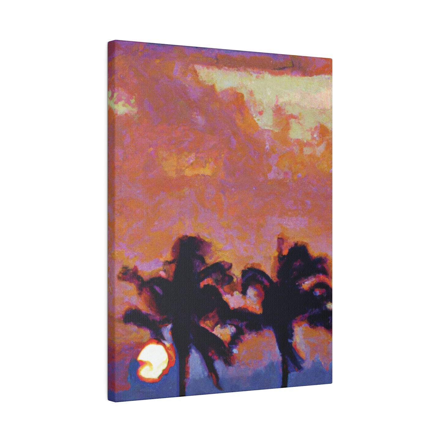 8235O - Miami Beach Sunset Painting Print | Miami | Beach | Sunset | Poster | Home Decor | Wall Art | Canvas