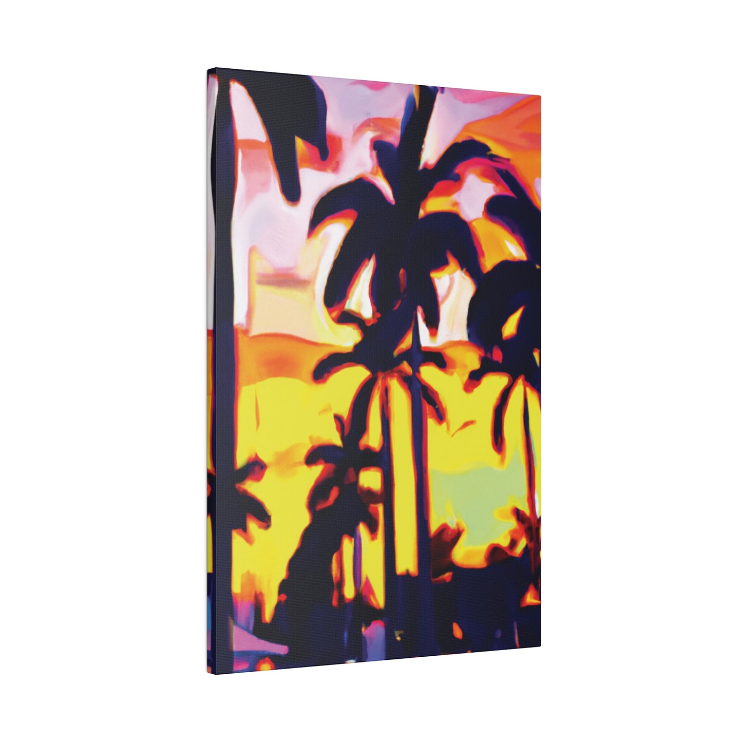 8254X - Miami Beach Sunset Painting Print | Miami | Beach | Sunset | Poster | Home Decor | Wall Art | Canvas