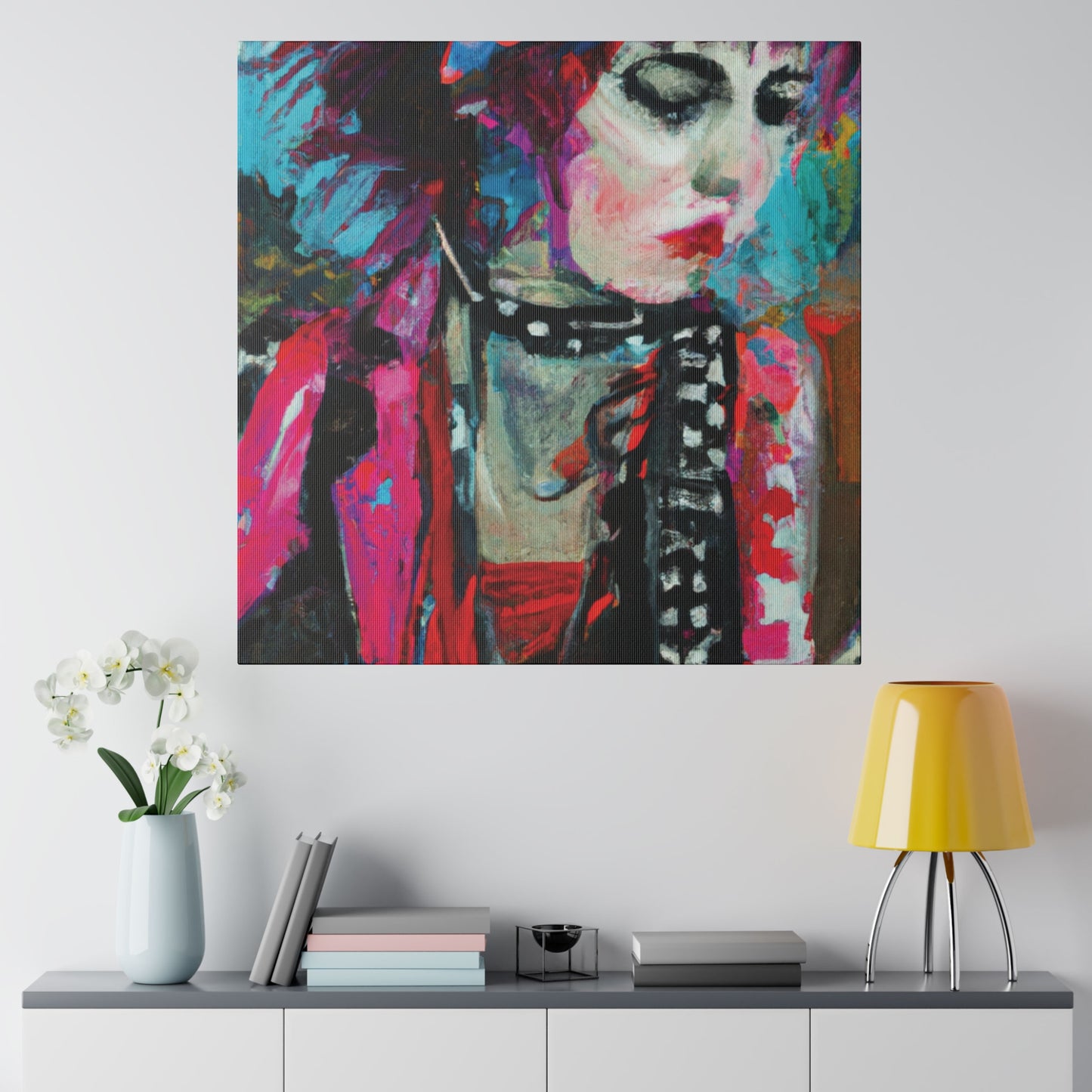 9225T - Rockstar Oil Painting Style Print | Poster | Home Decor | Wall Art | Music Art | Canvas