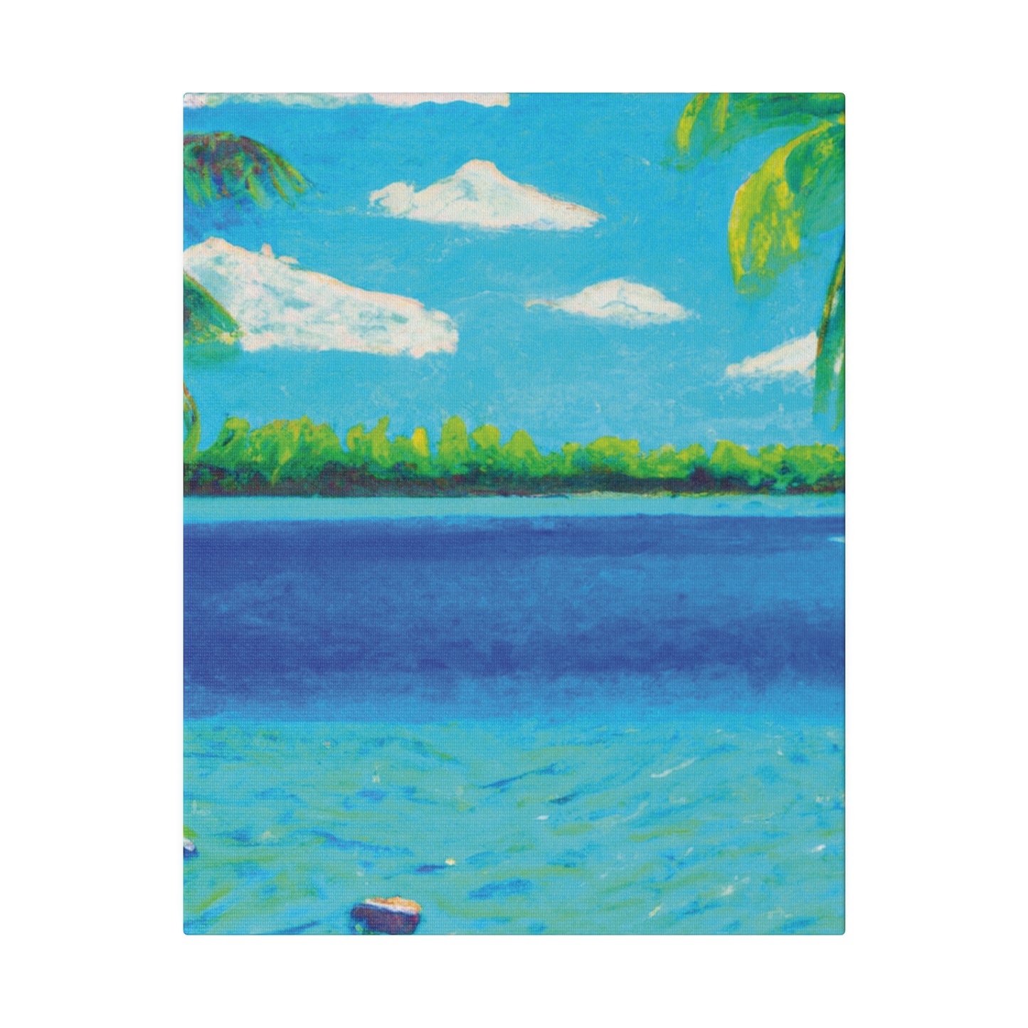 4513K - Bahamas Ocean Painting Print | Bahamas | Ocean | Beach | Poster | Home Decor | Wall Art | Canvas