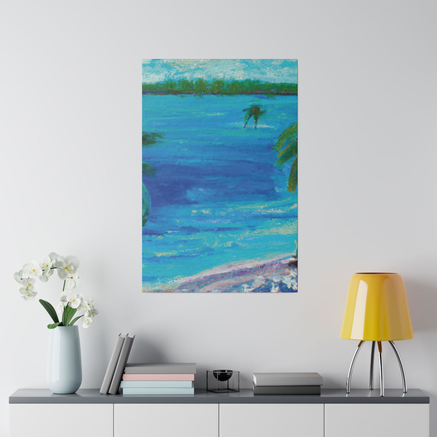 5105Q - Bahamas Ocean Painting Print | Bahamas | Ocean | Beach | Poster | Home Decor | Wall Art | Canvas