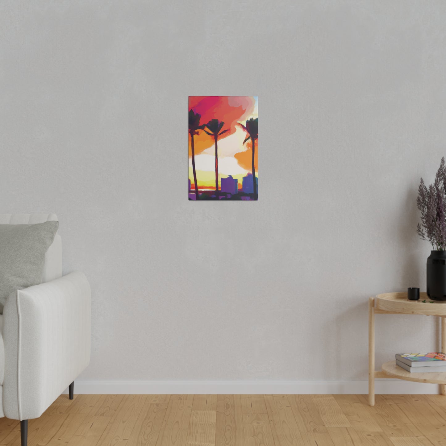 1605J - Miami Beach Sunset Painting Print | Miami | Beach | Sunset | Poster | Home Decor | Wall Art | Canvas